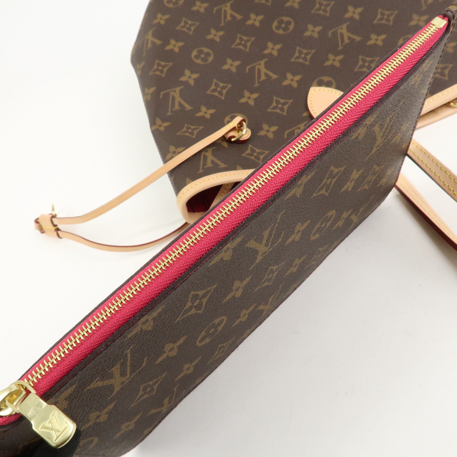 Louis Vuitton Monogram Neverfull MM Tote Bag Brown M40996