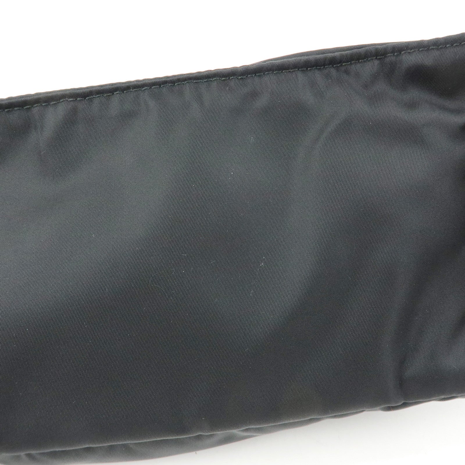 PRADA Triangle Logo Nylon Saffino Leather Waist Bag Body Bag 2VL132