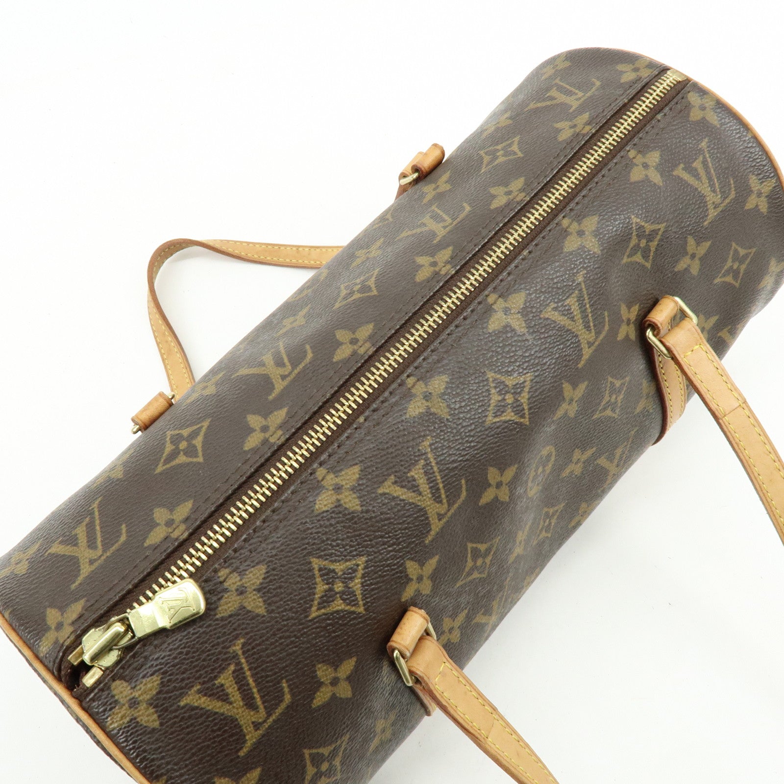 Louis Vuitton Monogram Papillon 30 Hand Bag Brown M51385