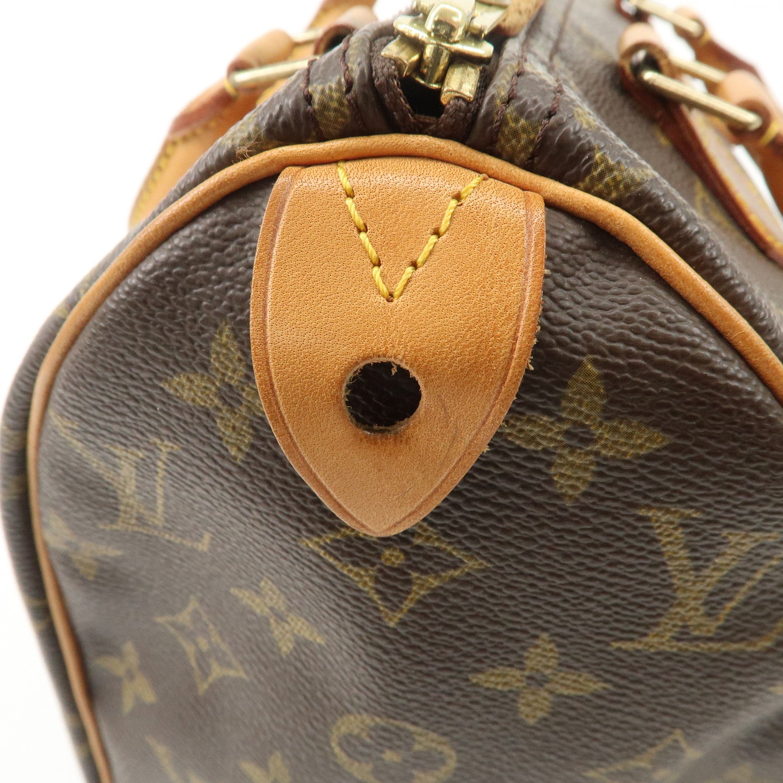 Louis Vuitton Monogram Speedy 25 Hand Bag Boston Bag M41528 Used