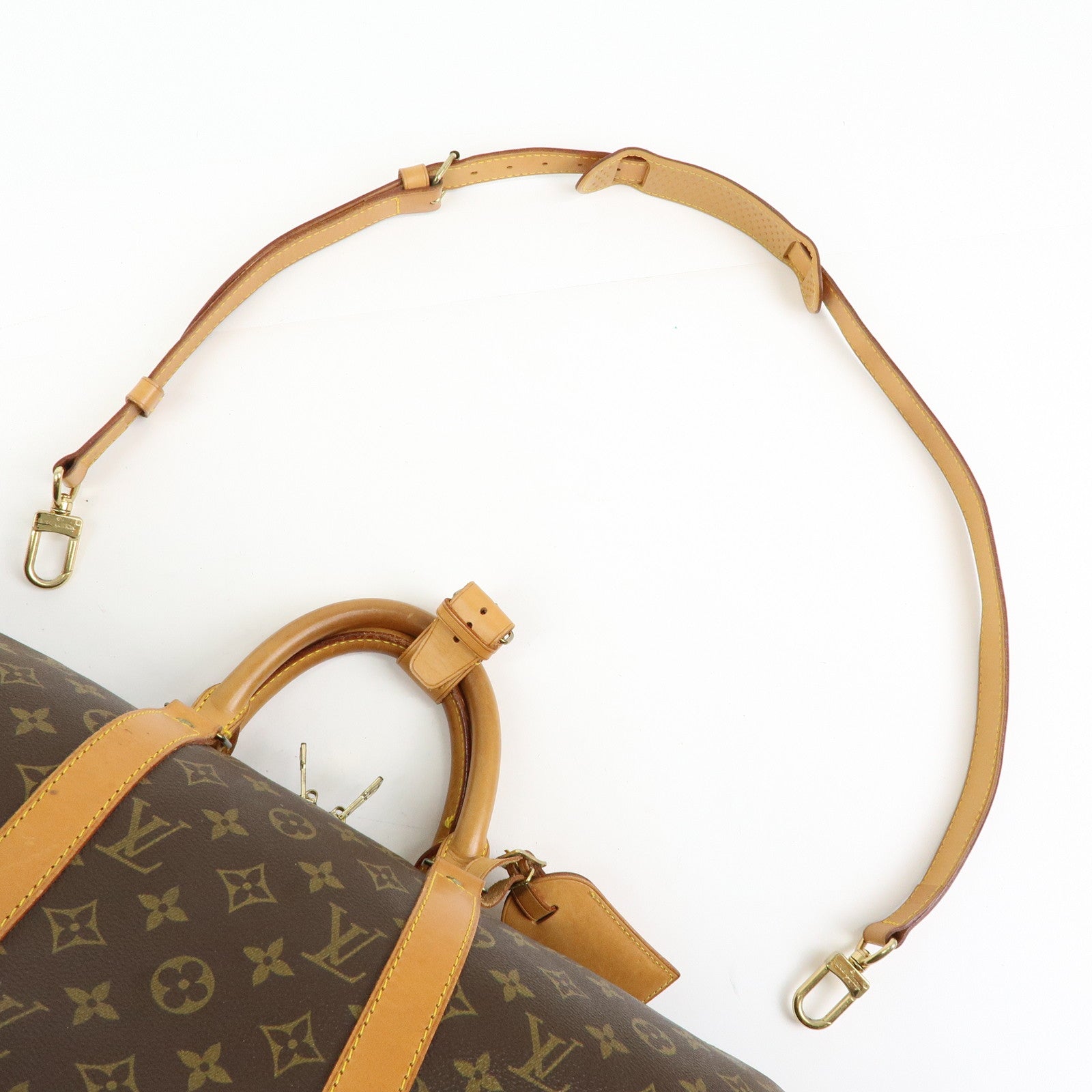 Louis Vuitton Monogram Keep All Bandouliere 50 Boston Bag M41416