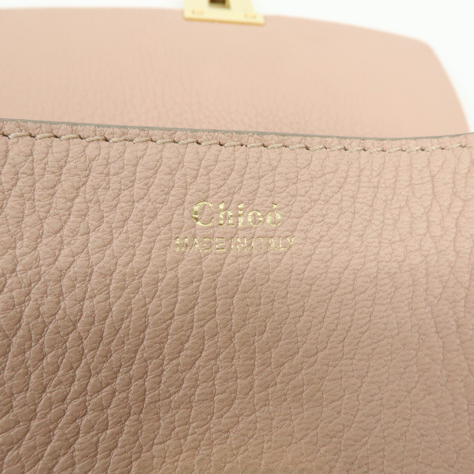 Chloe Drew Calf Leather Shoulder Bag Crossbody Bag Light Pink