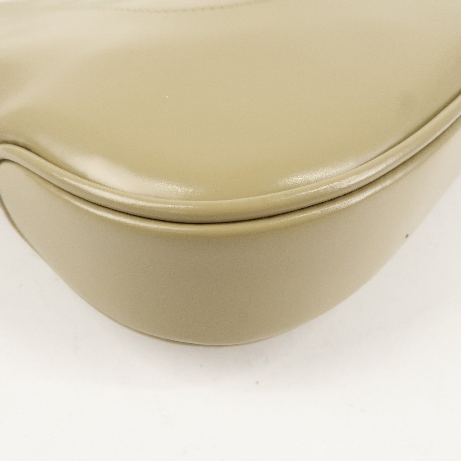 GUCCI Leather Shoulder Bag Hand Bag Beige 001.4150.002058 Used