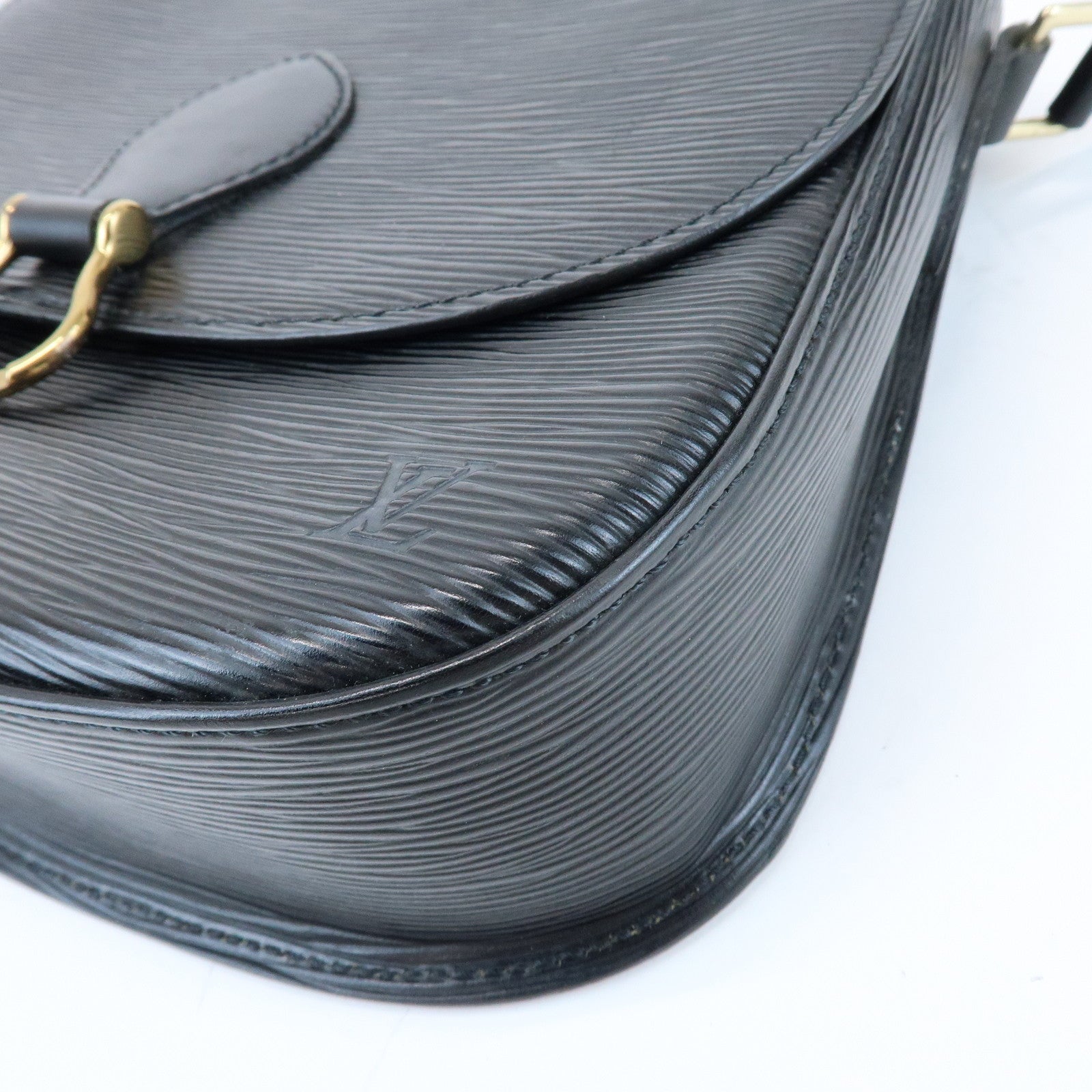 Louis Vuitton Epi Saint Cloud Shoulder Bag Black Noir M52192