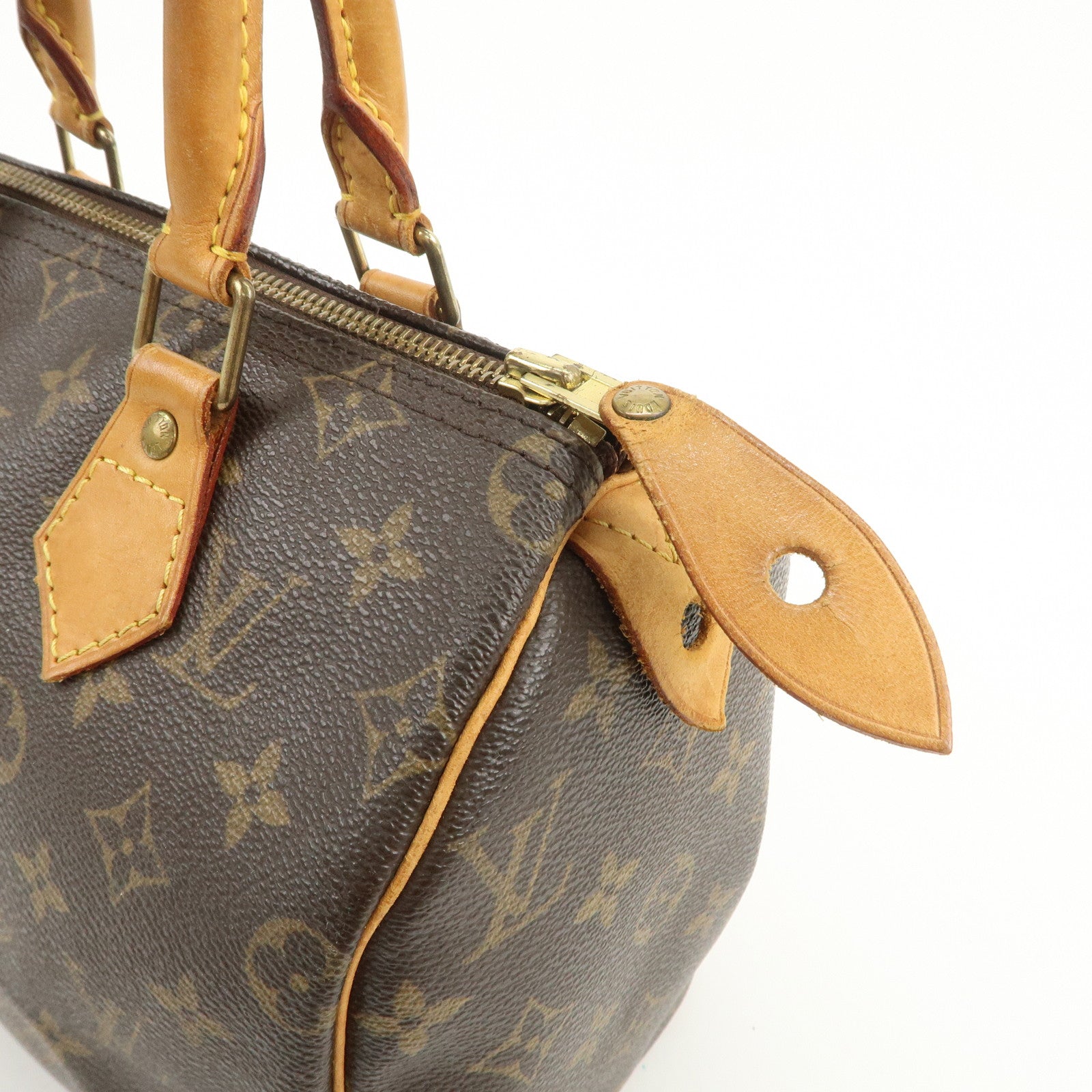 Louis Vuitton Monogram Speedy 25 Boston Bag Hand Bag Brown M41528