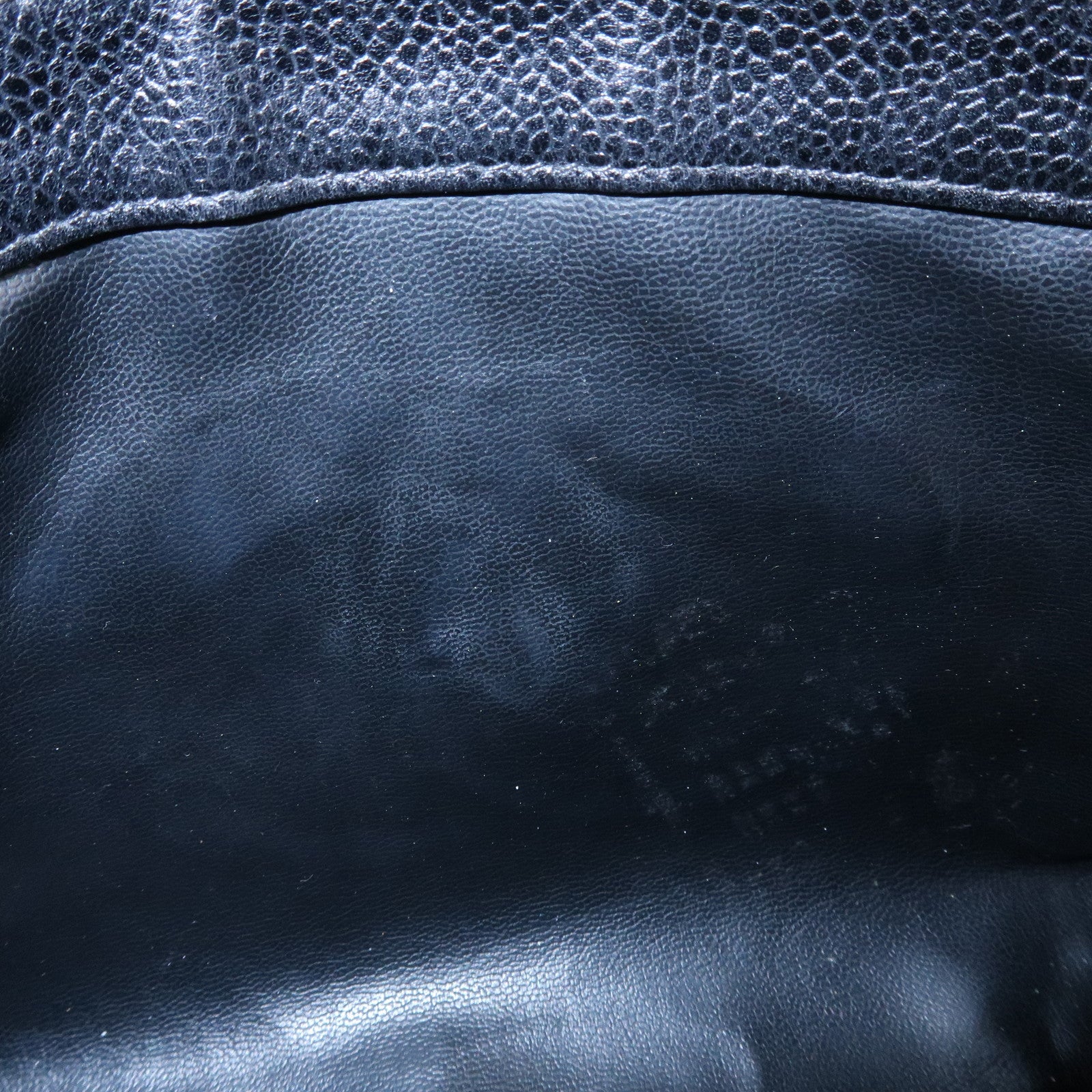 CHANEL COCO Mark Caviar Skin Cosmetic Pouch Makeup Bag Black