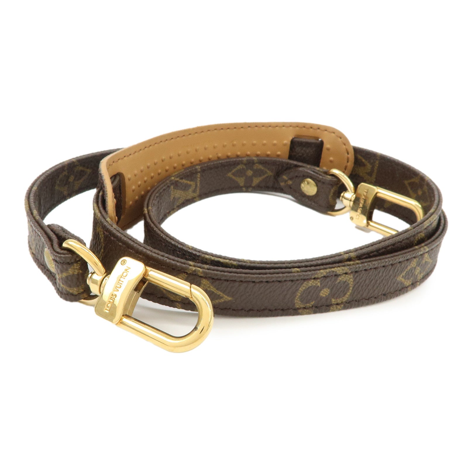 Louis Vuitton Monogram Leather Shoulder Strap 100cm J75011 Used