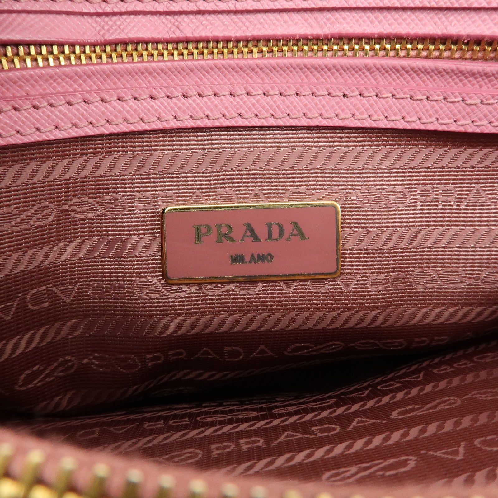 PRADA Triangle Logo Saffiano Leather Promenade Small 2WayBag BL0838