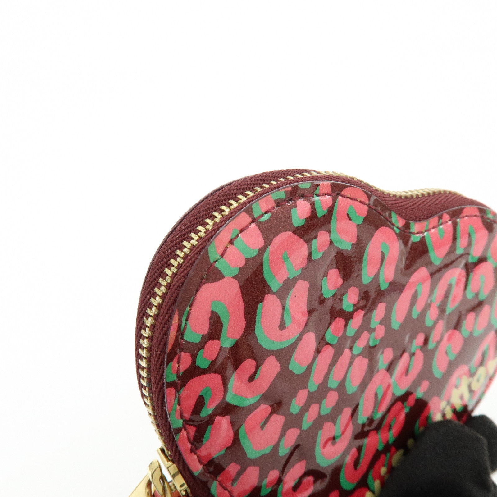 Louis Vuitton Monogram Vernis Porte Monnaie Coeur Coin Case M91474