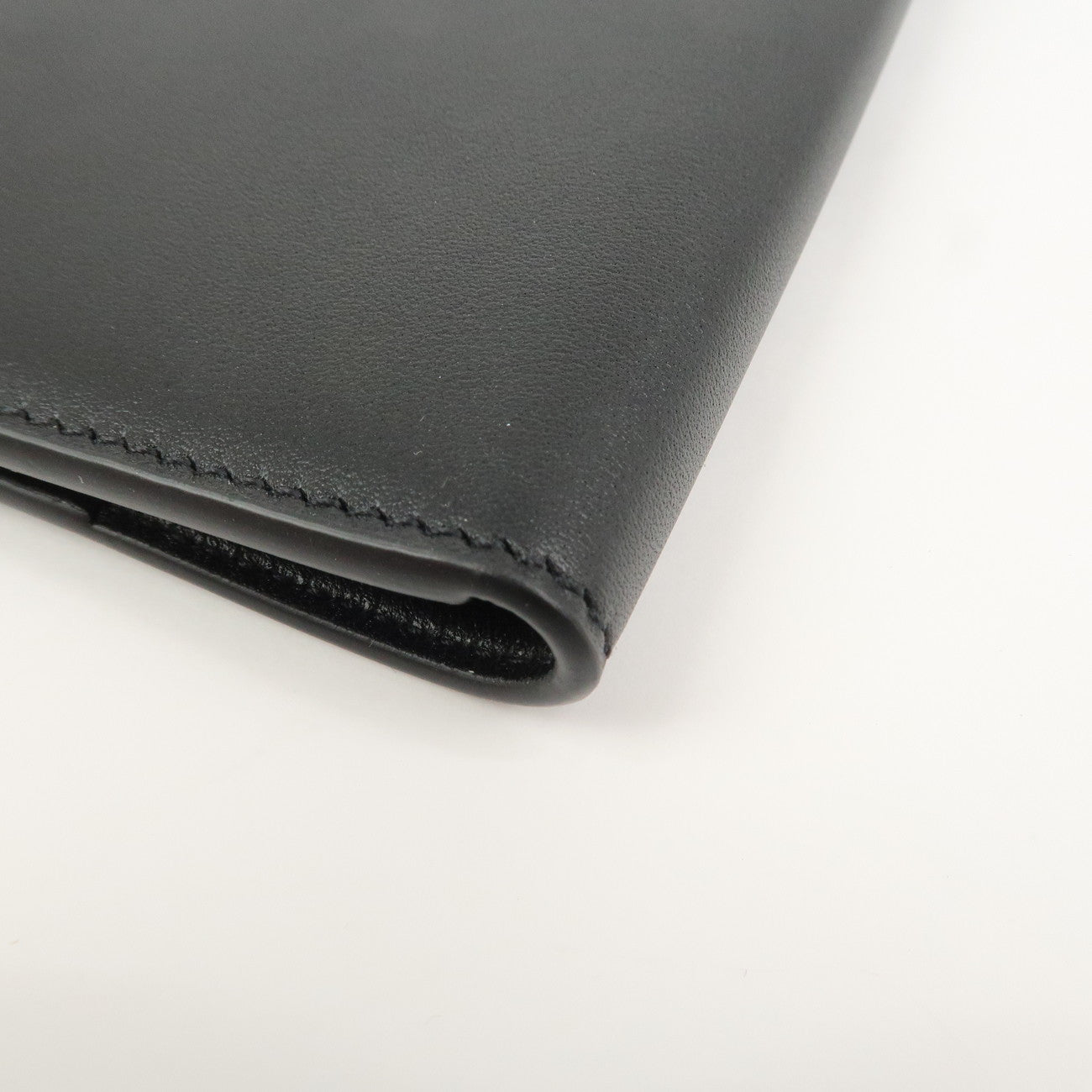 Ferragamo Logo Leather Agenda Planner Cover Black