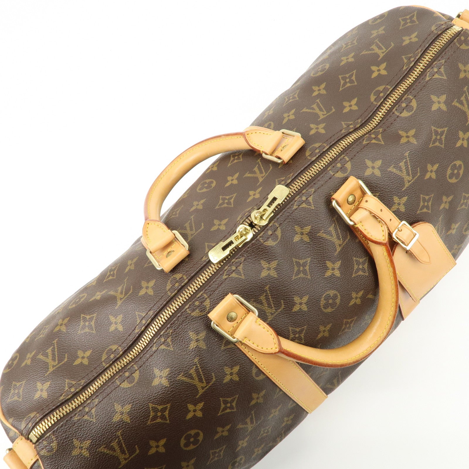 Louis Vuitton Monogram Keep All 50 Bandouliere Boston Bag M41416 Used
