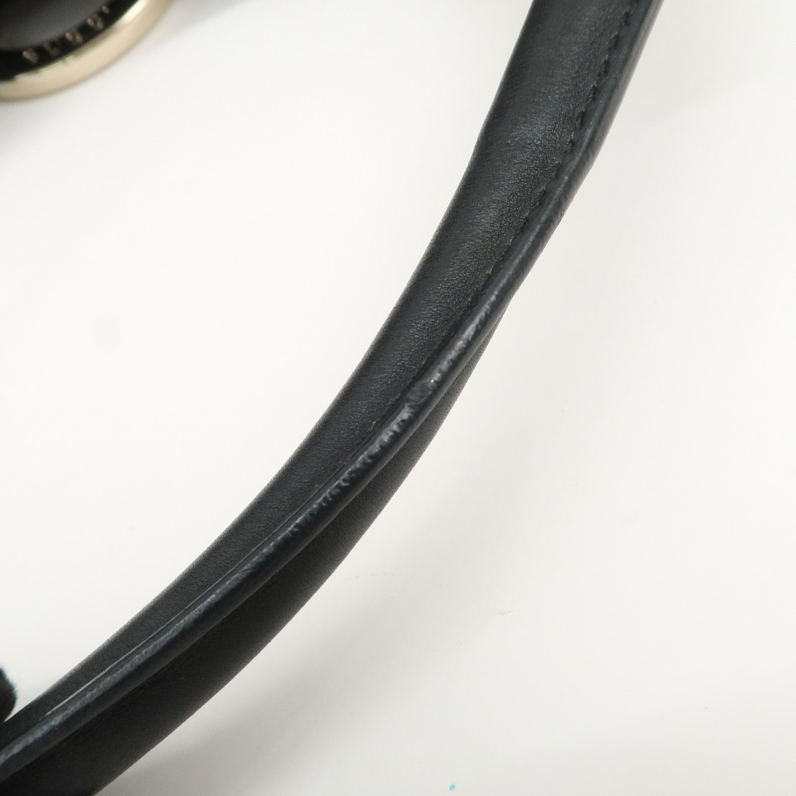 GUCCI Abbey Guccissima Leather Shoulder Bag Hand Bag Black 190525