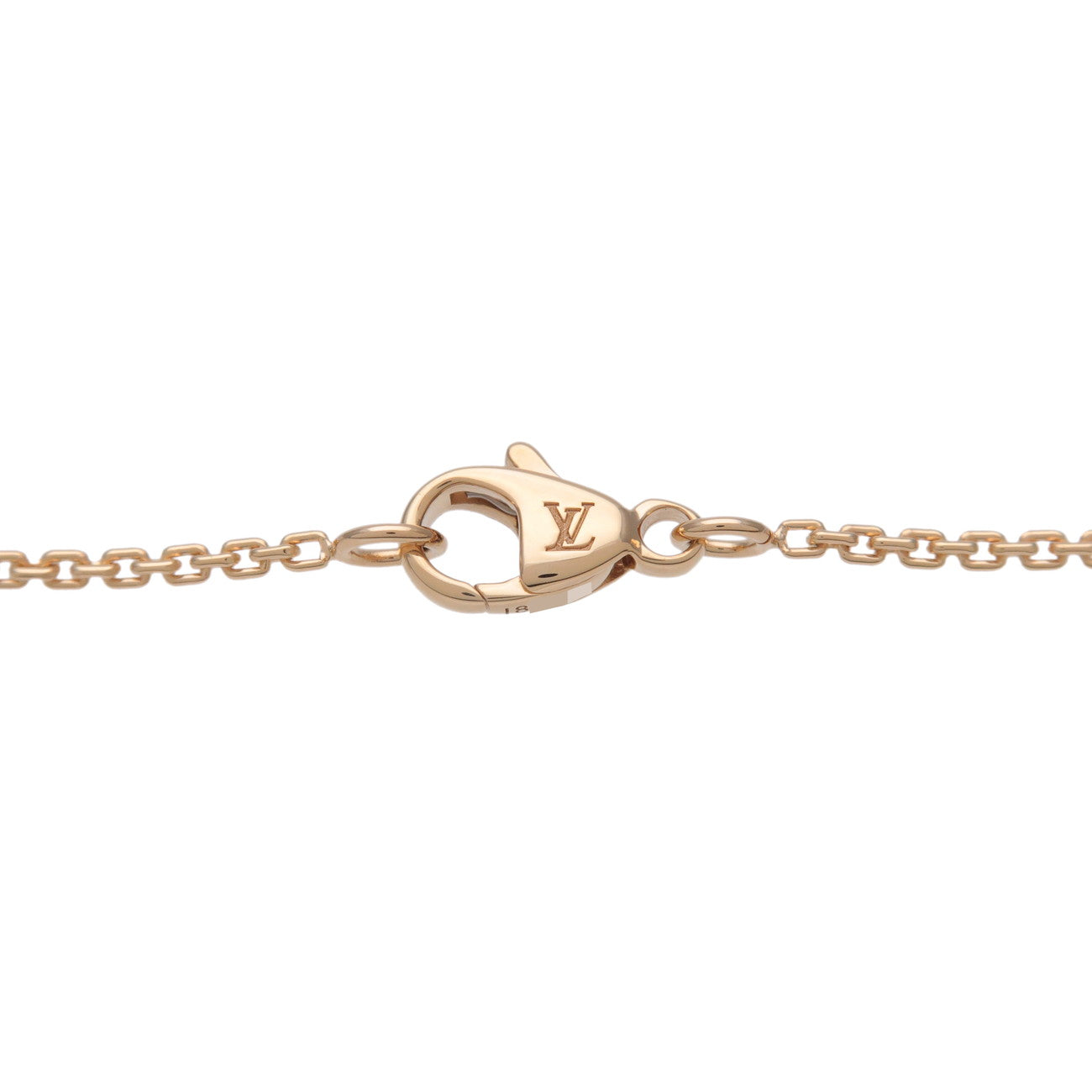 Louis Vuitton Pandantiff Idylle 1P Diamond Necklace K18YG Q93280