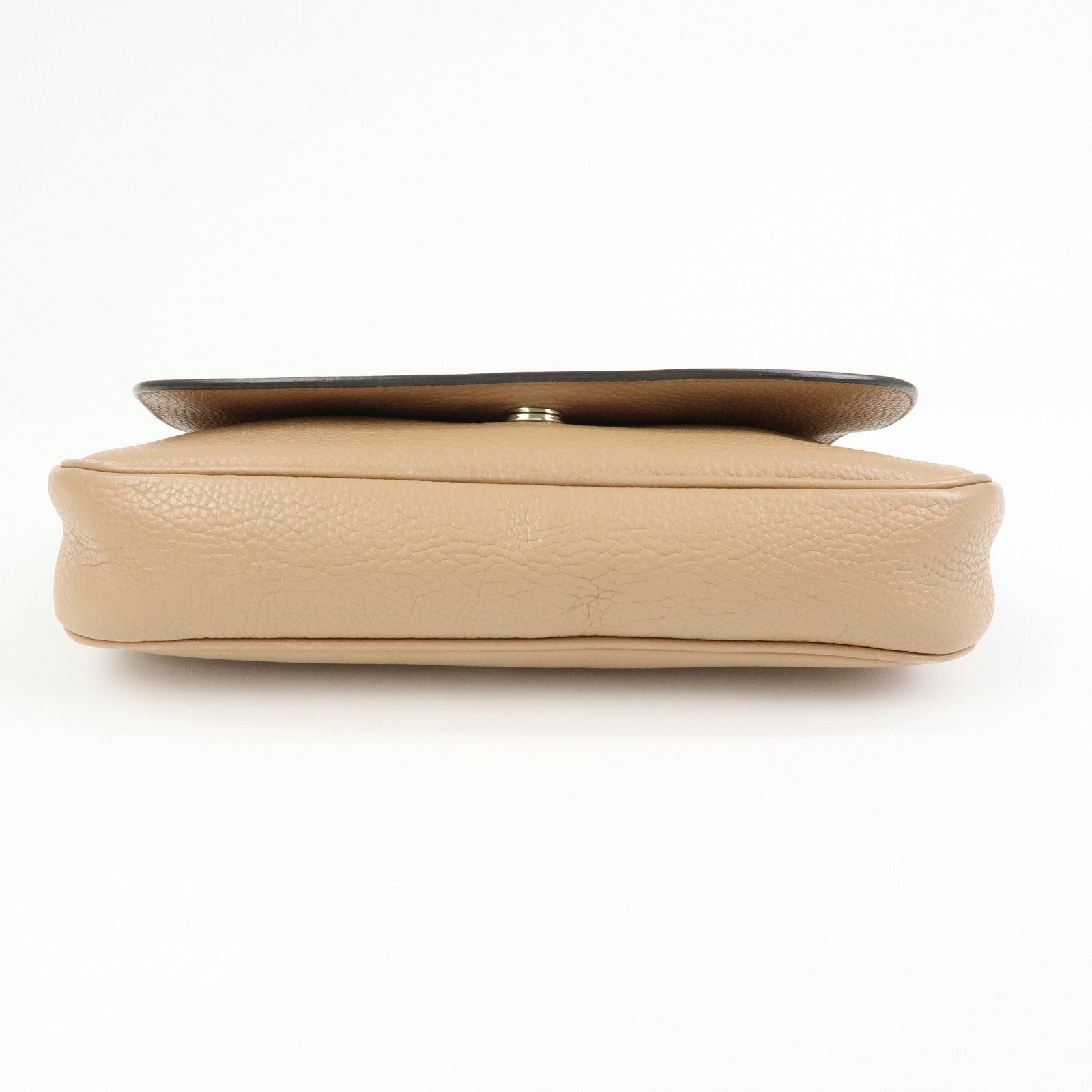 GUCCI SOHO Leather Chain Shoulder Bag Crossbody Bag Beige 536224