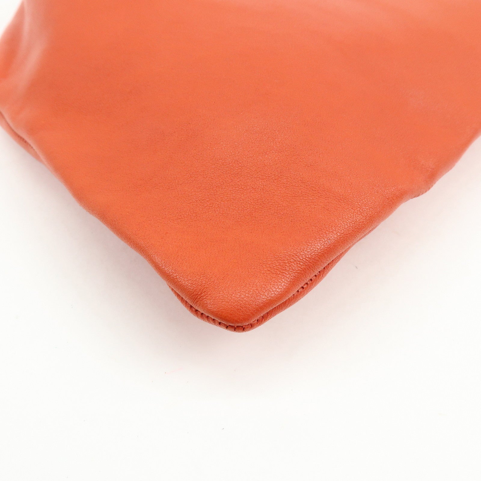 THE ROW Small Bindle Cowhide Leather Hand Bag Orange W1682L628