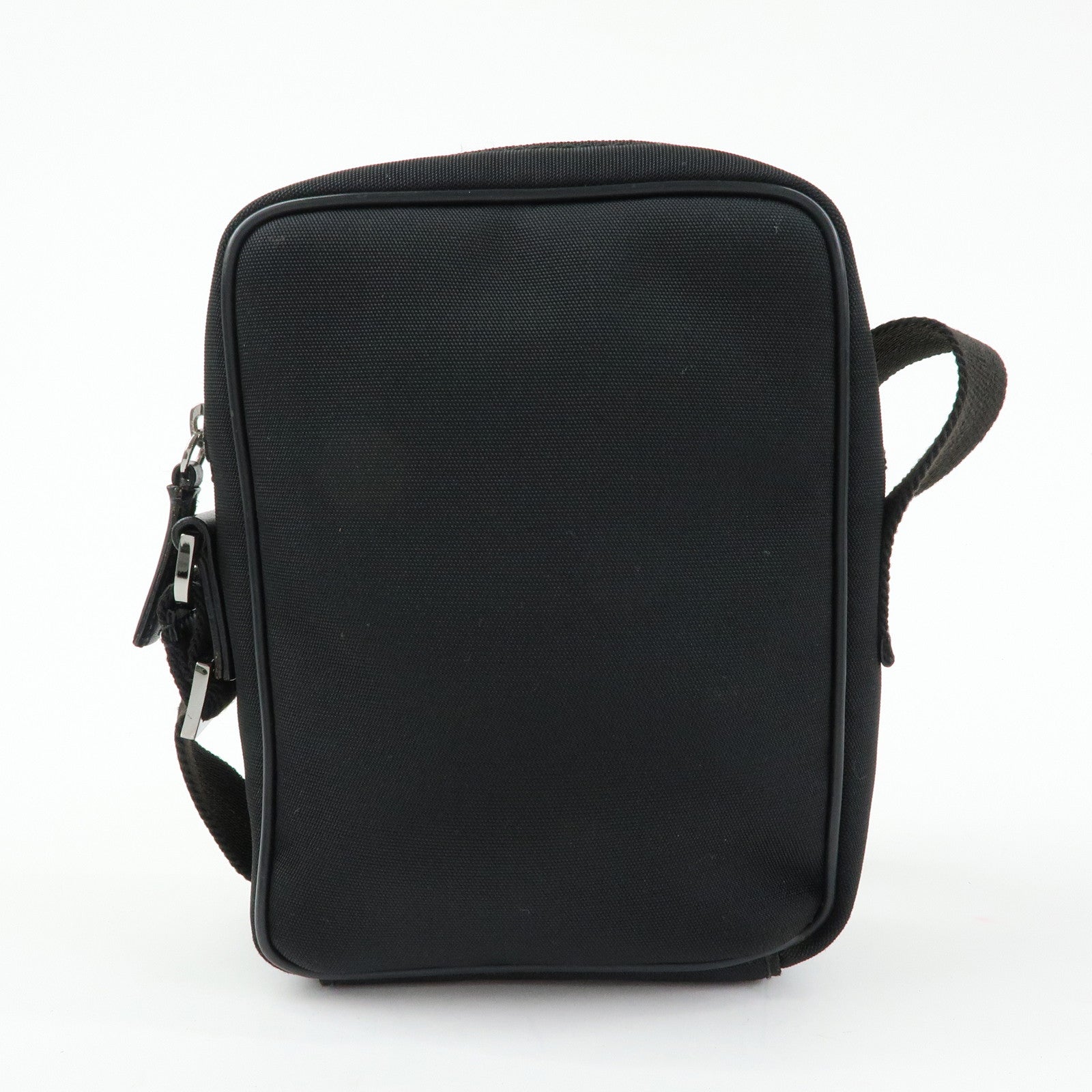 GUCCI Logo Canvas Leather Shoulder Crossbody Bag Black 101680