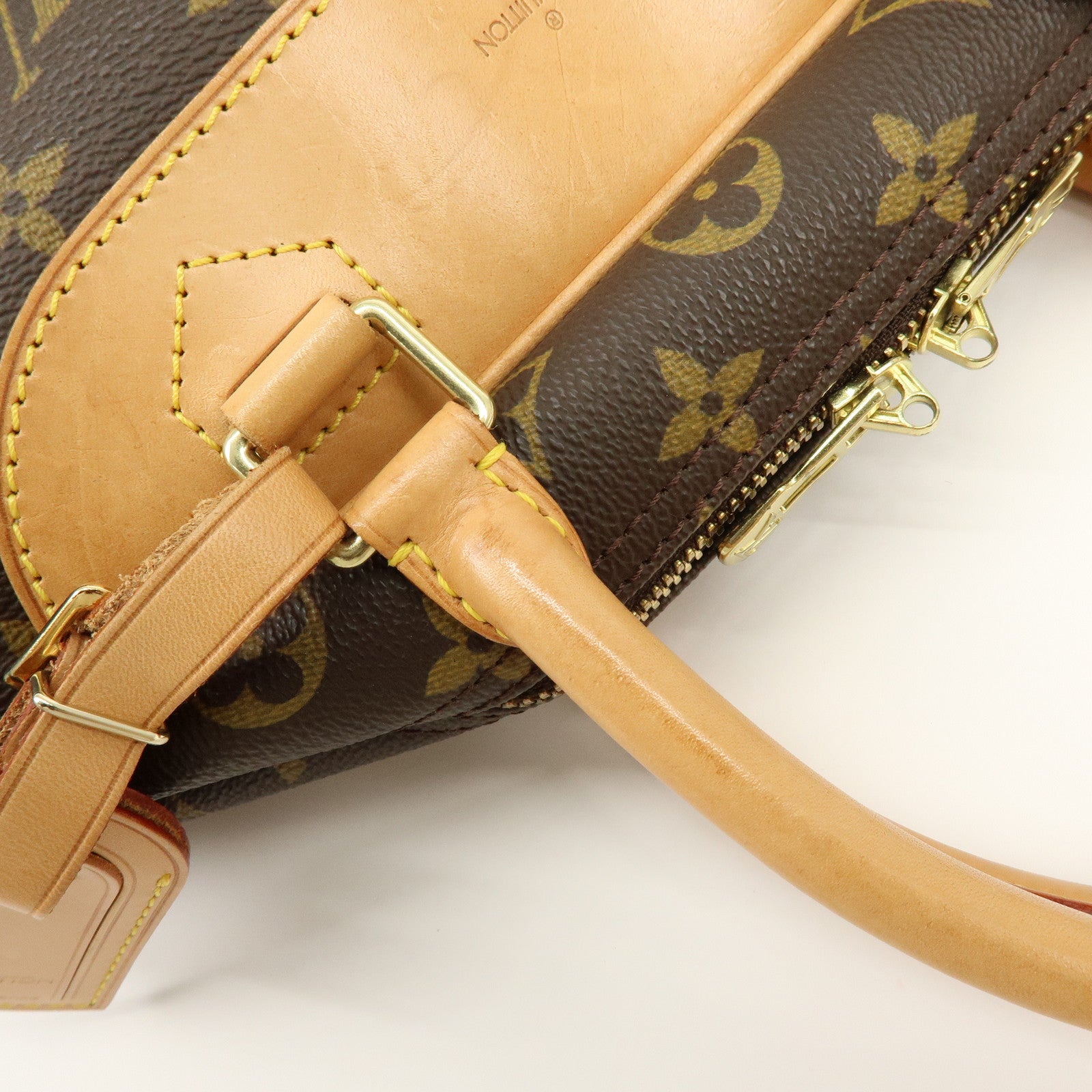 Louis Vuitton Monogram Canvas Deauville Hand Bag Brown M47270