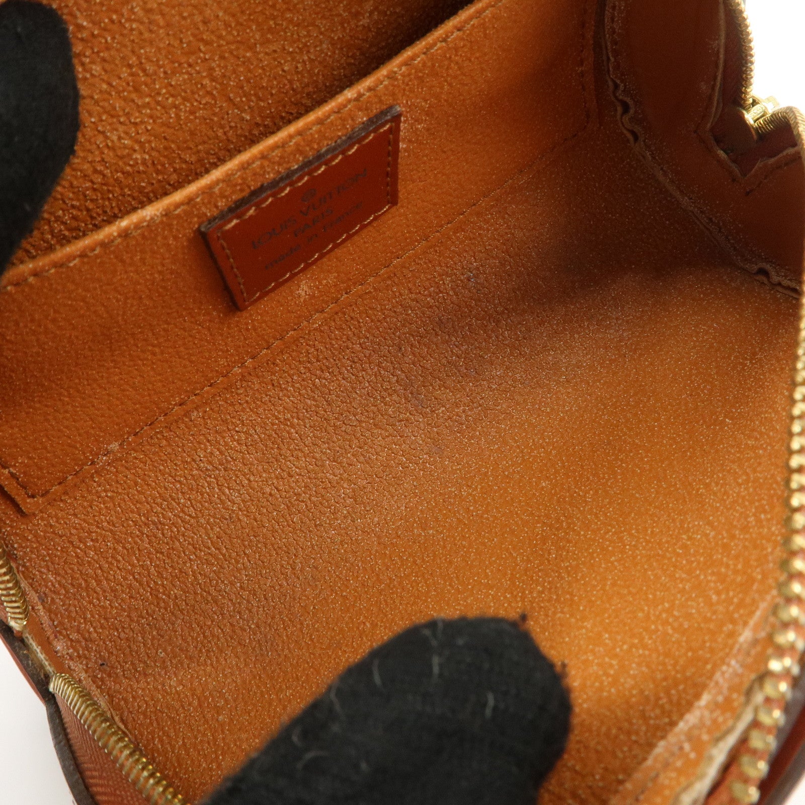 Louis Vuitton Set of 2 Epi Pouch Brown Yellow M52949 M48443 Used