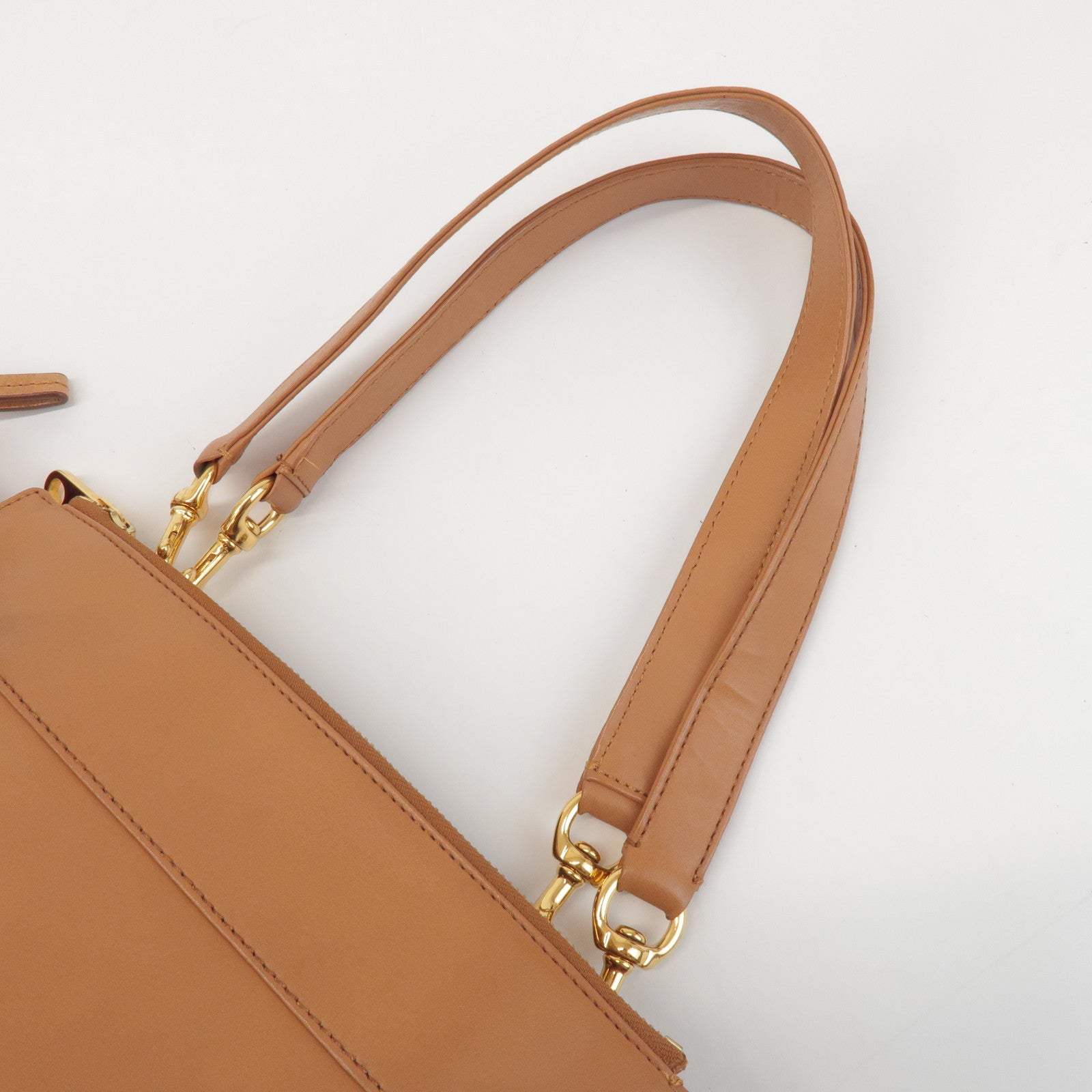 Chloe Eden Leather Tote Bag Shoulder Bag Hand Bag Brown