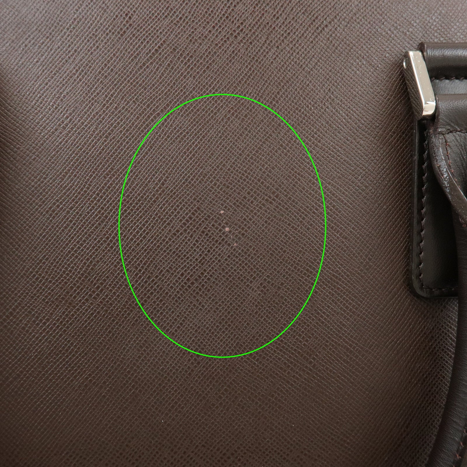 BURBERRY Logo Leather Hand Bag Tote Bag Brown