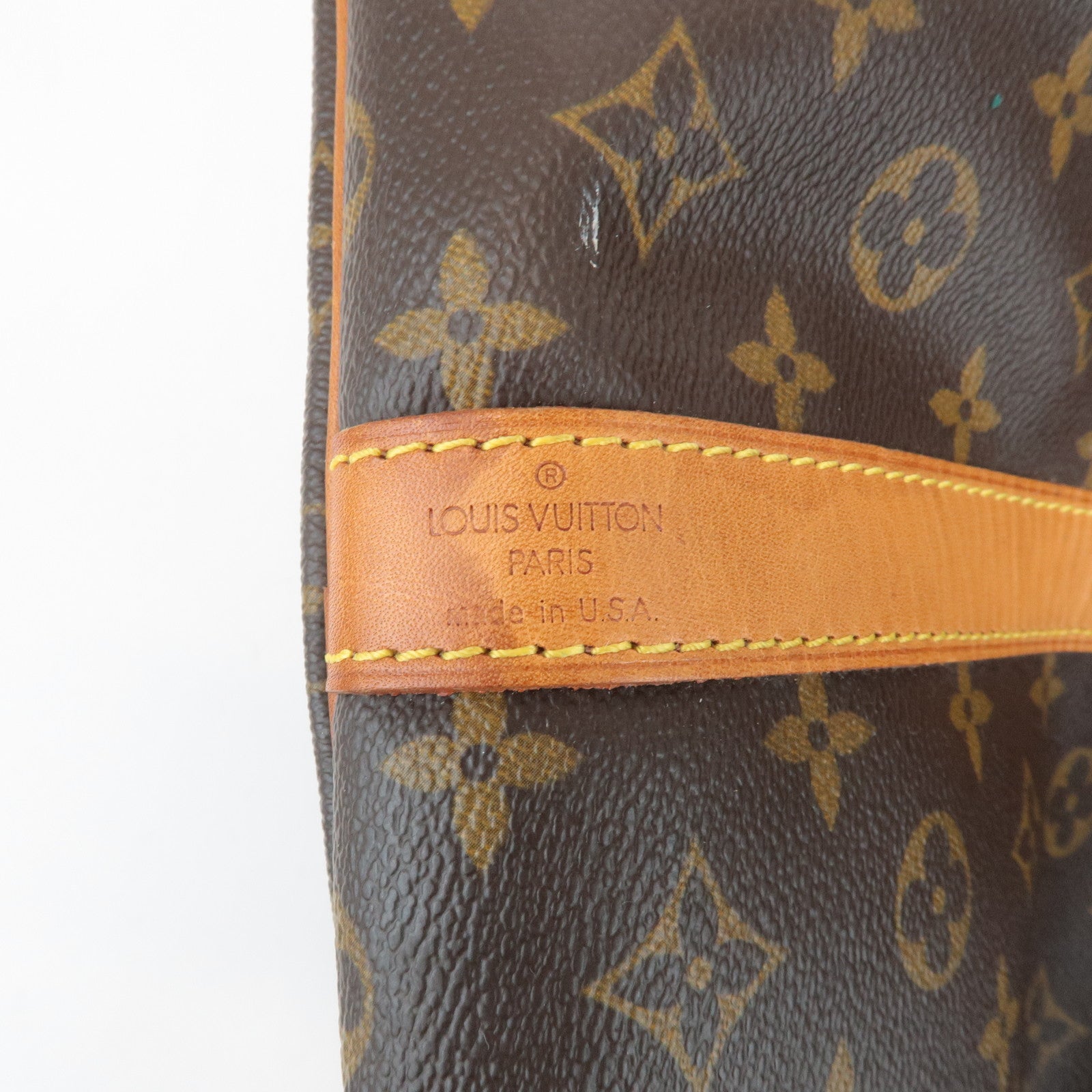 Louis Vuitton Monogram Keep All Bandouliere 55 Boston Bag Brown M41414 Used