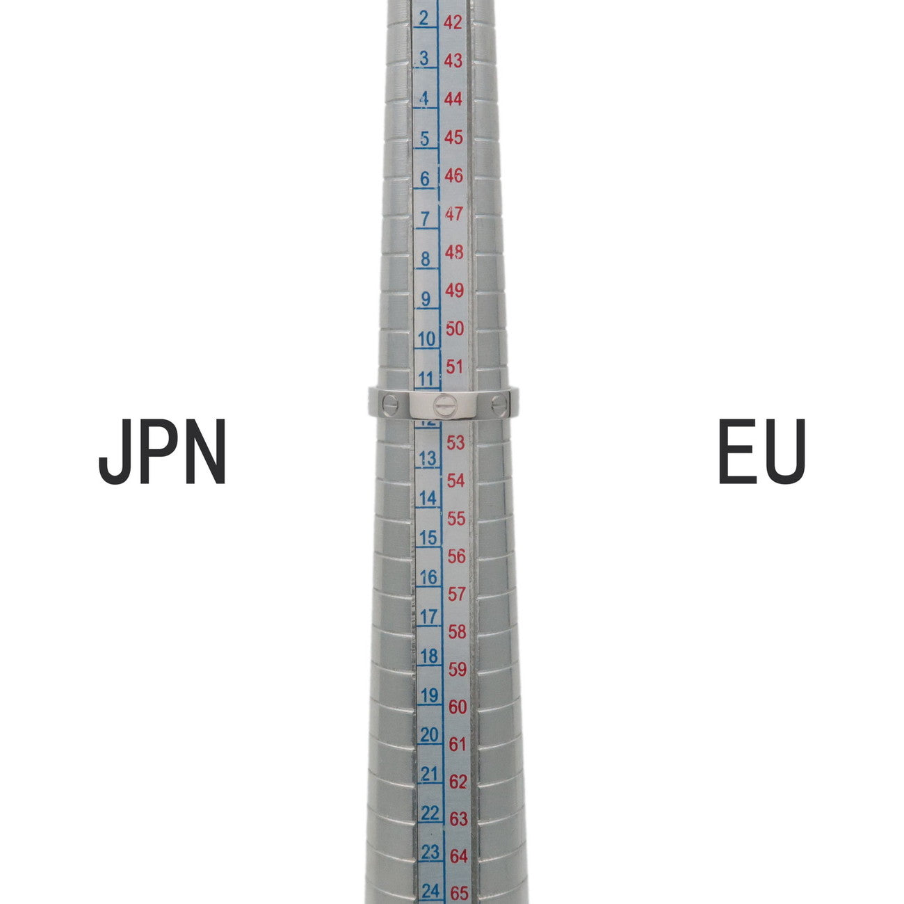 Cartier Mini Love Ring #52 18KWG 750WG White Gold US6-6.5 EU51.5