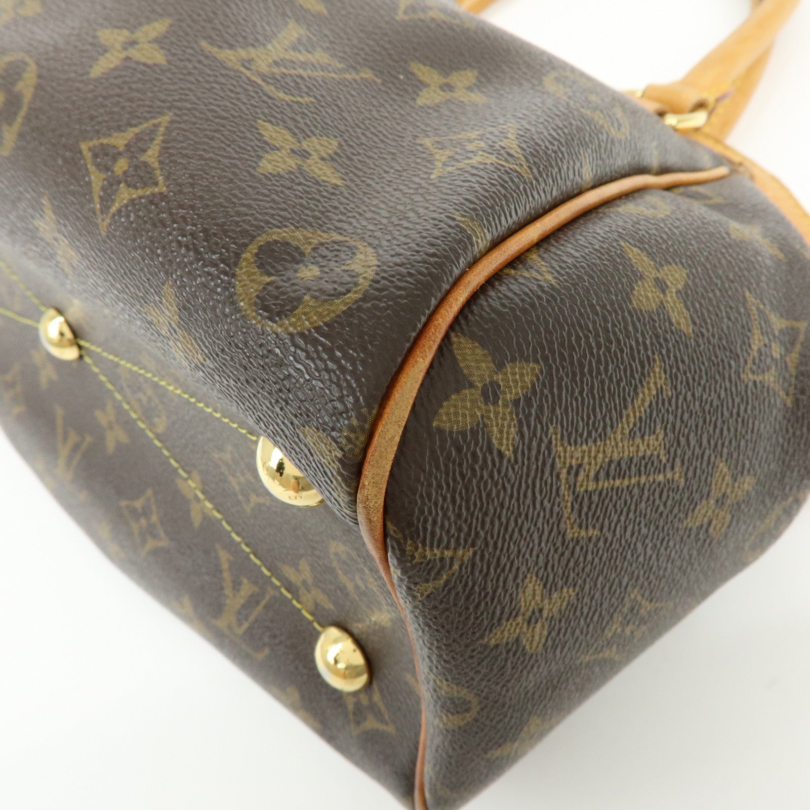 Louis Vuitton Monogram Tivoli PM Hand Bag Shoulder Bag Brown M40143