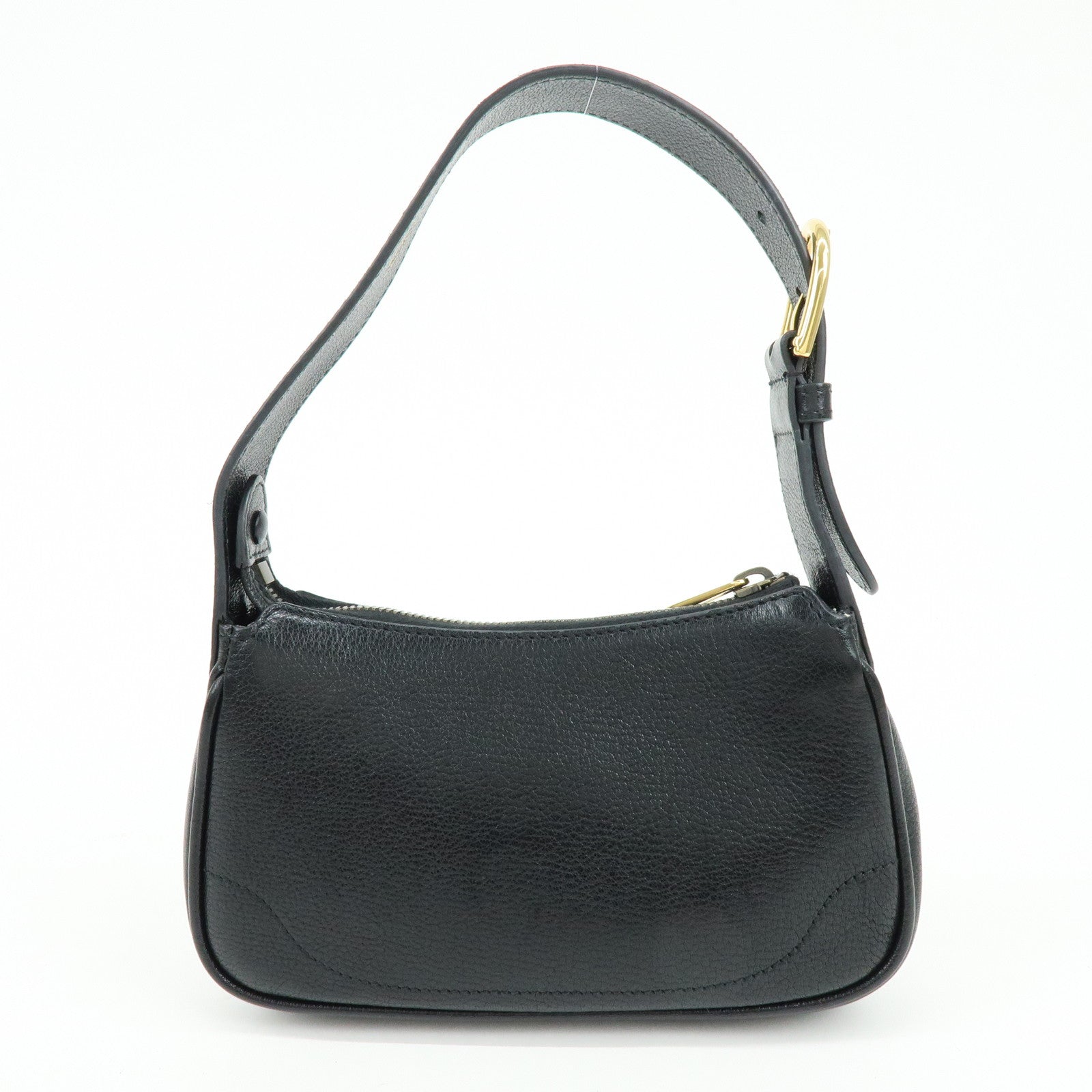 GUCCI GG Marmont Leather Small Hand Bag Black 139076