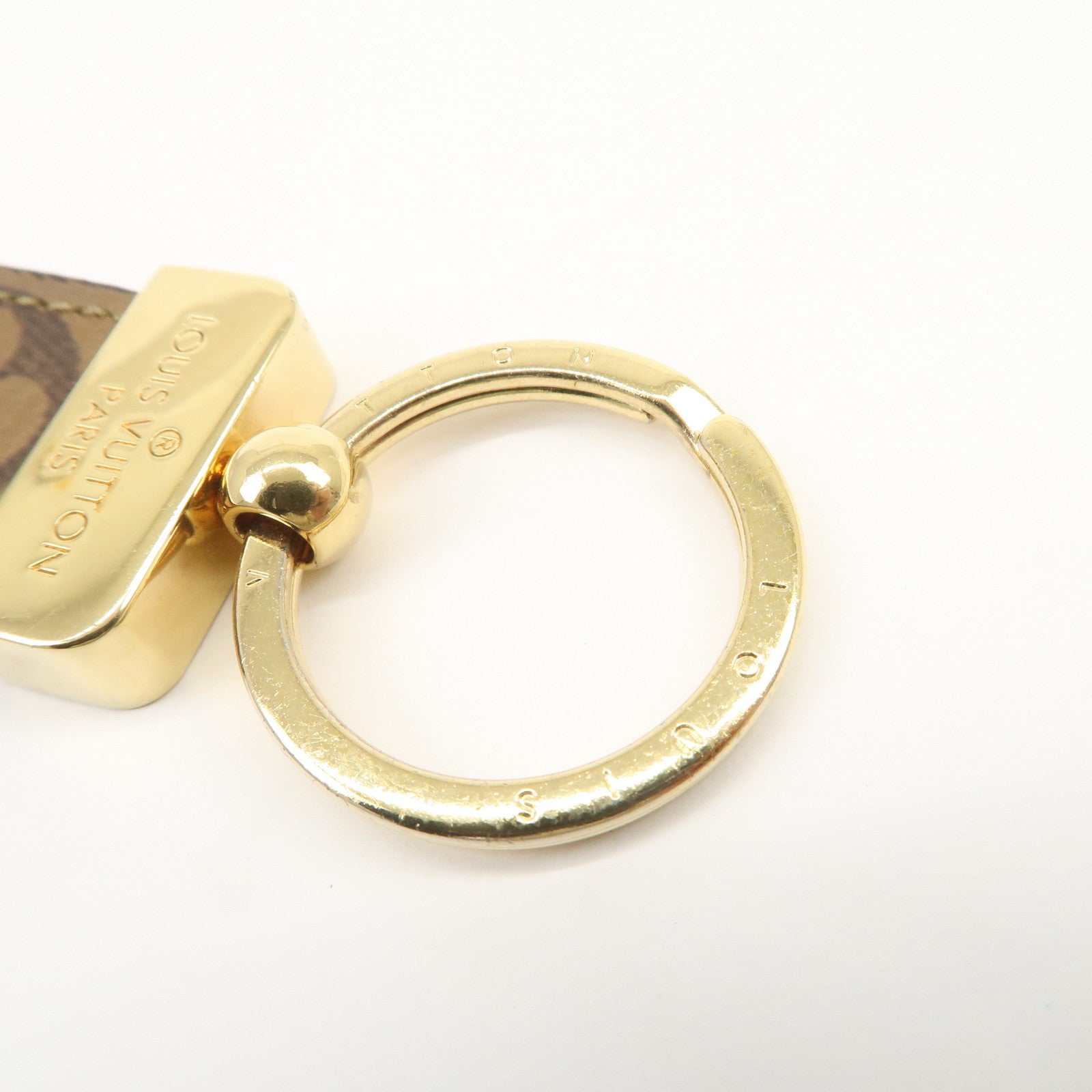 Louis Vuitton Monogram Reverse Porte Cles Dragonne Key Chain M68218