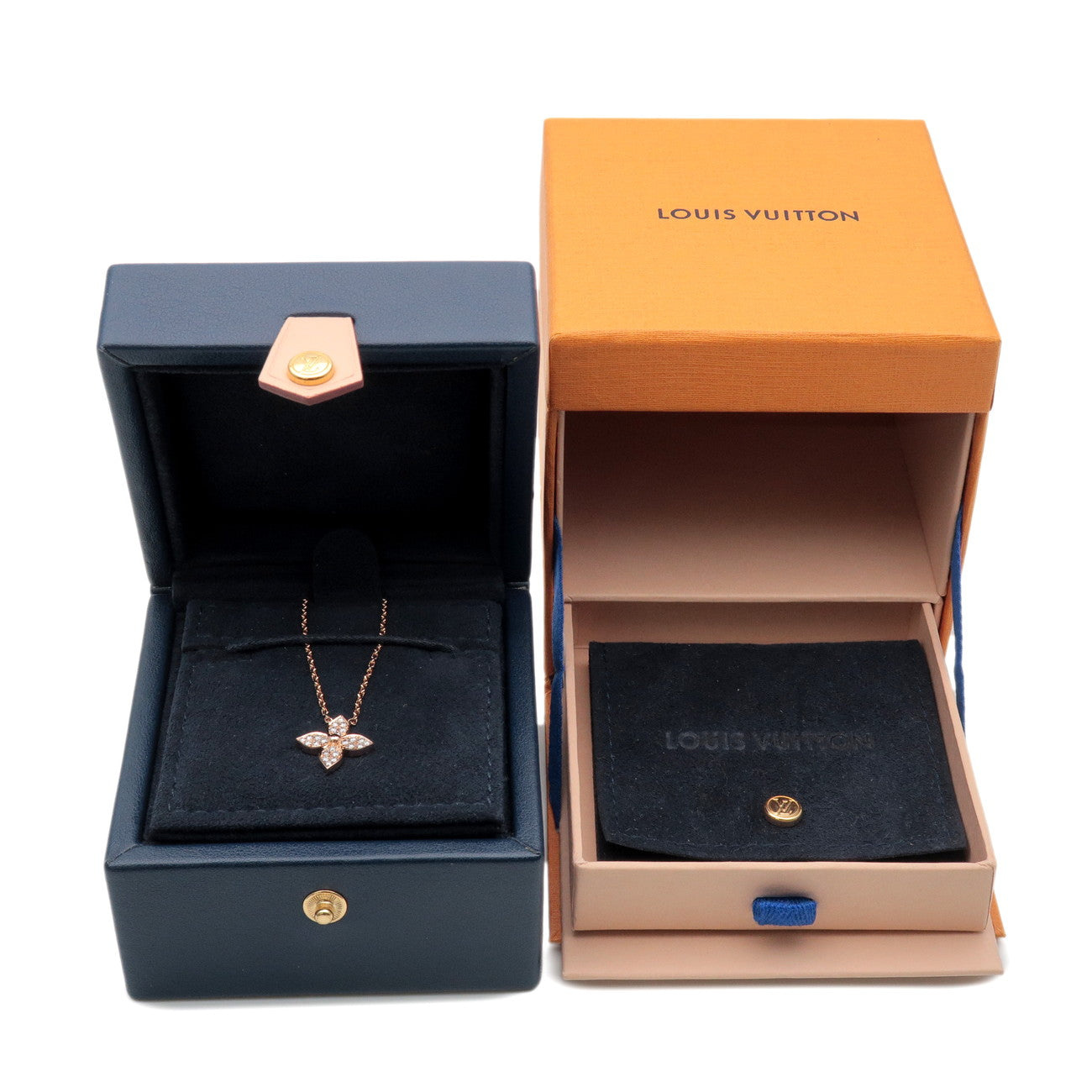 Louis Vuitton Pendantif Star Blossom Diamond Necklace 750PG Q93710