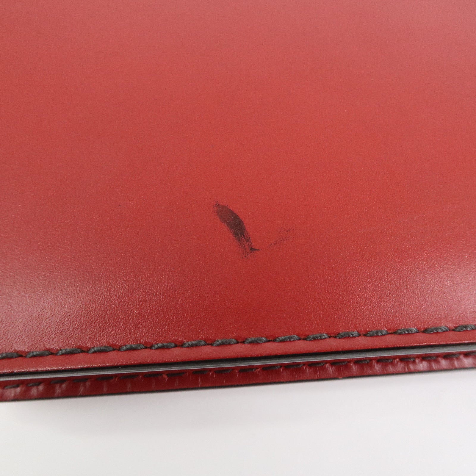 Christian Dior J’Adior Leather Chain Wallet WOC Shoulder Bag Red