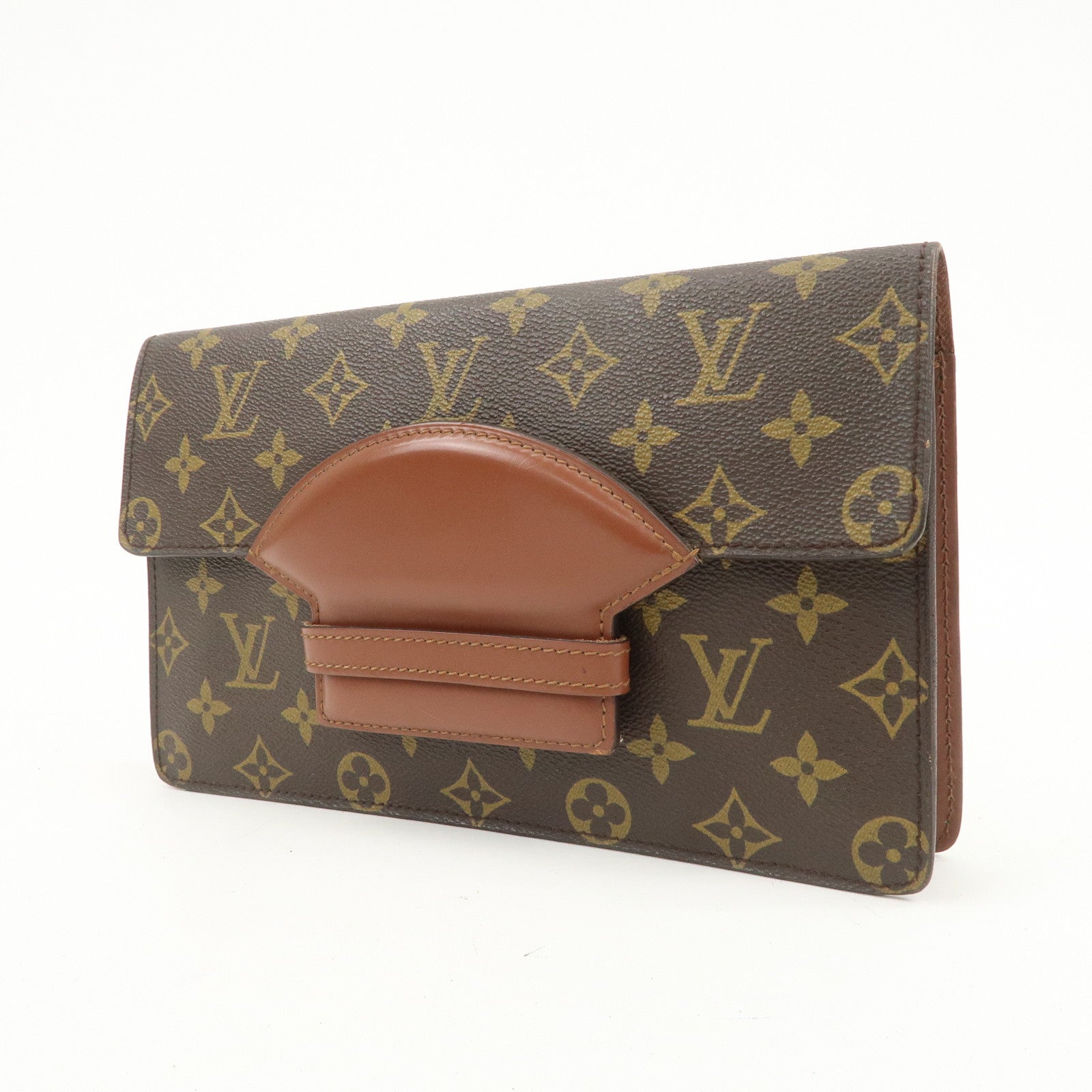 Louis Vuitton Monogram Chailot Clutch Bag Brown M51788