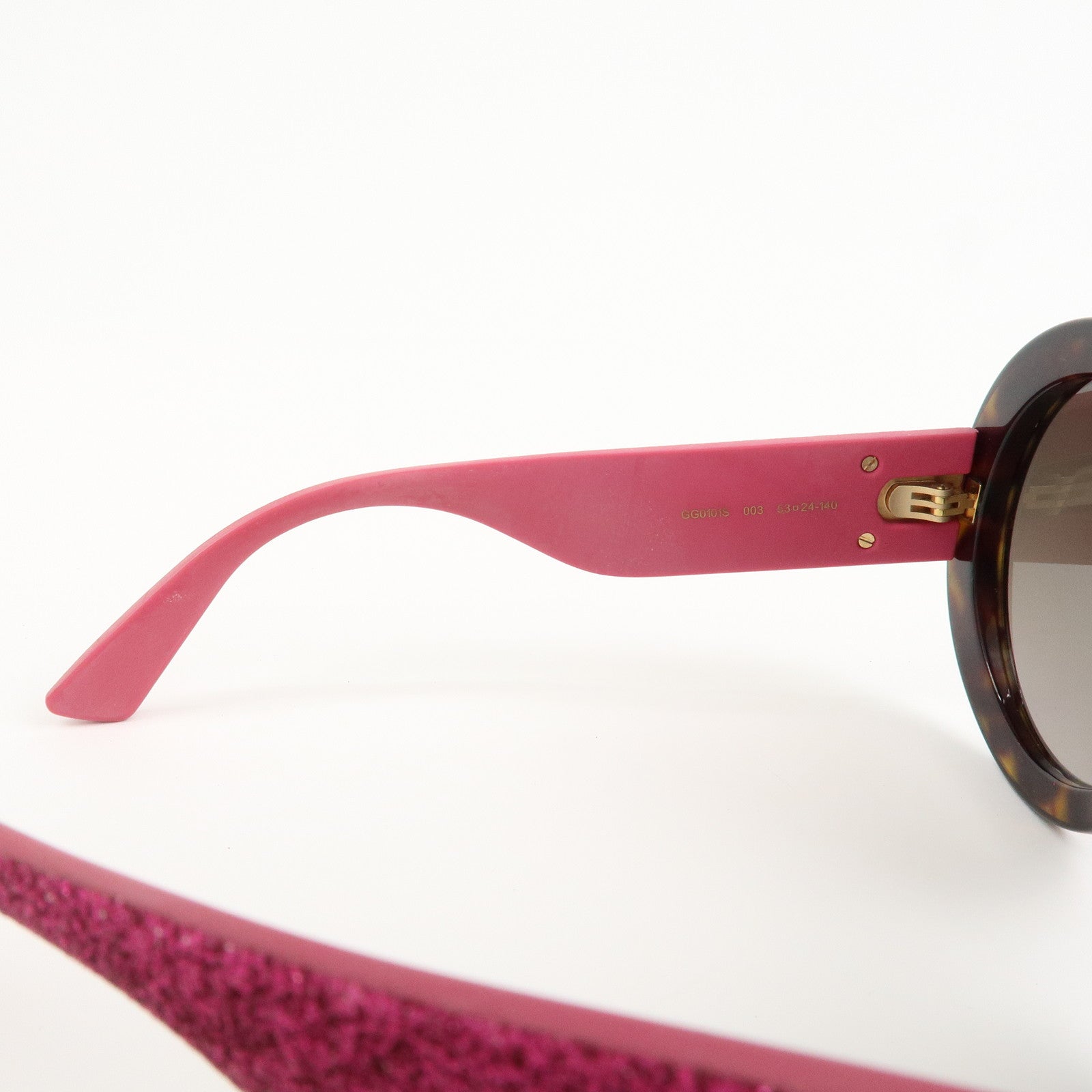 GUCCI Interlocking G Plastic Sunglasses 003 53□24-140 GG0101S
