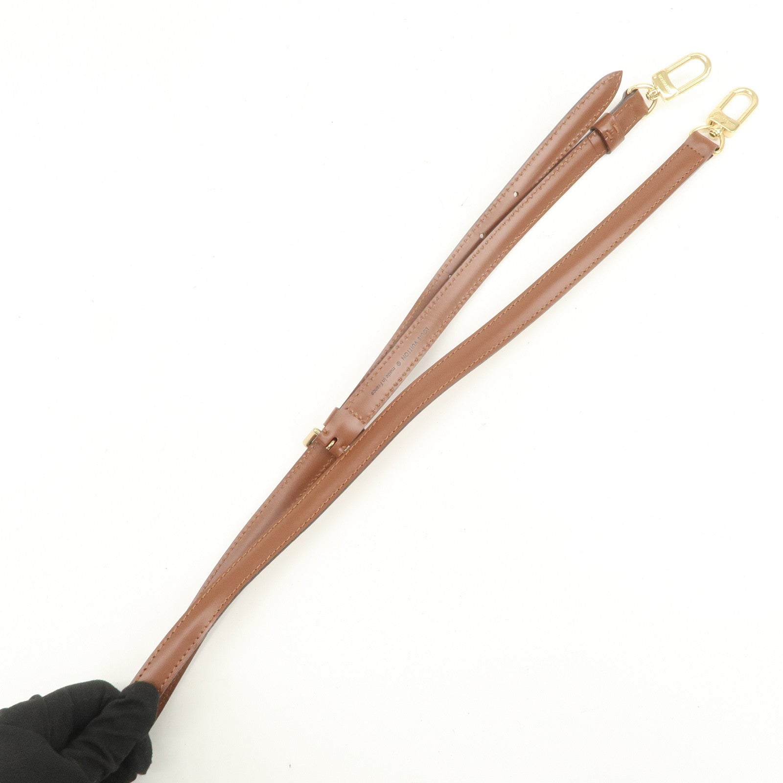 Louis Vuitton Leather Shoulder Strap For Monceau Bag Brown