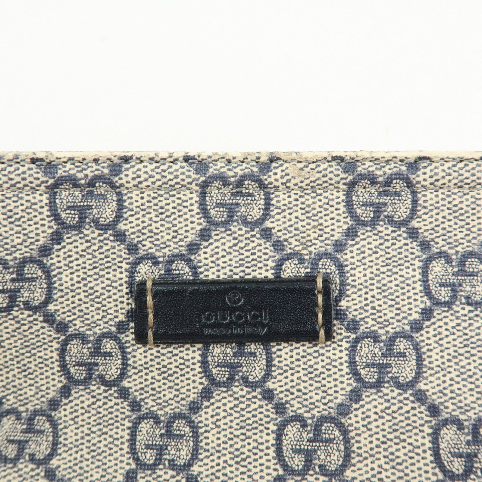 GUCCI GG Supreme Leather Shoulder Bag Crossbody Bag Beige 201538