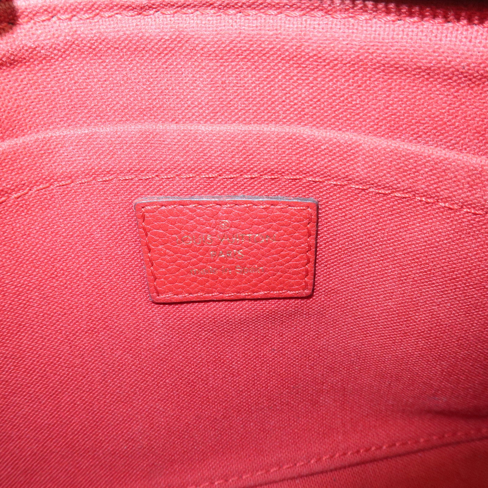 Louis Vuitton Monogram Pallas Clutch 2Way Bag Cerise M41638