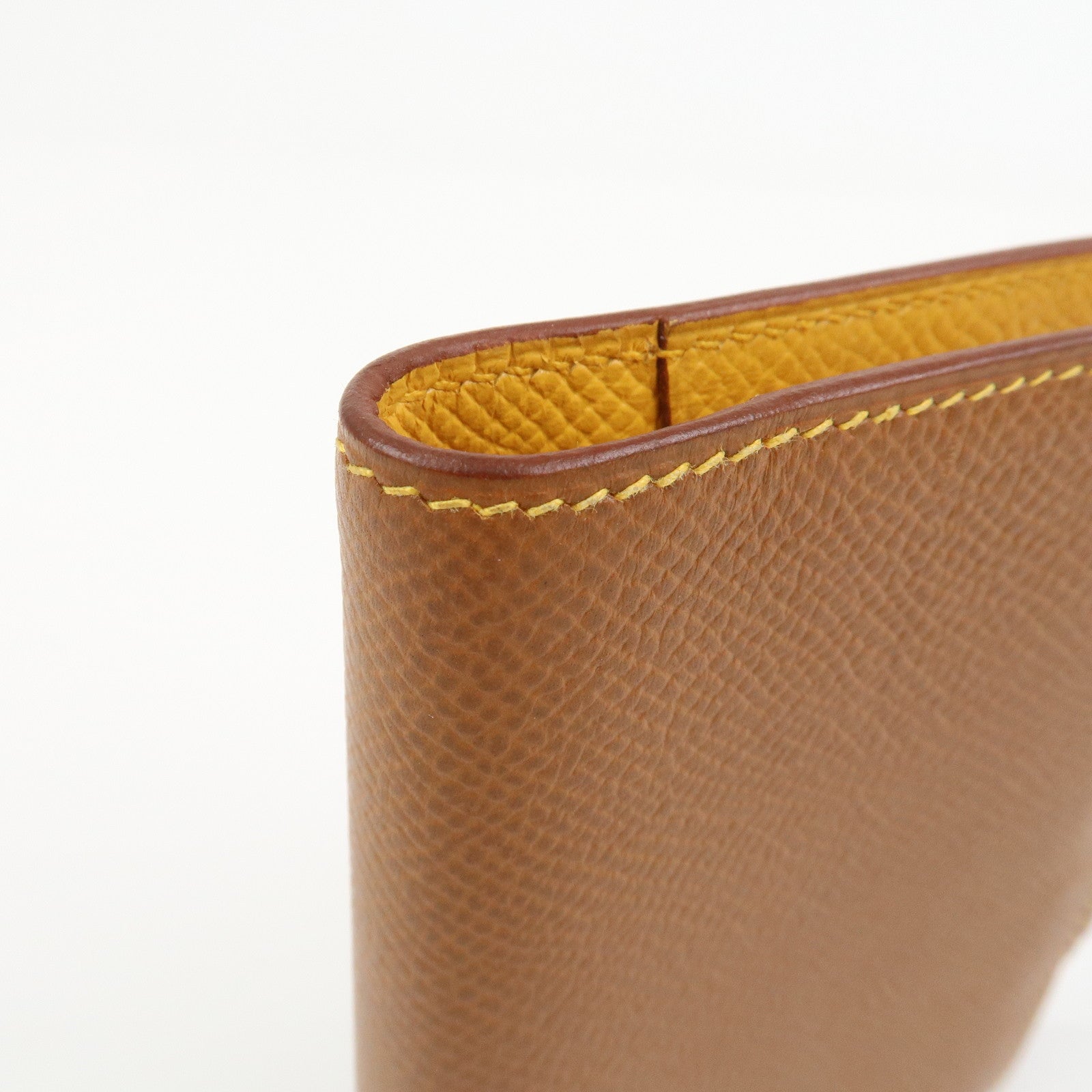 HERMES Agenda PM Leather Planner Cover □B Stamped Gold
