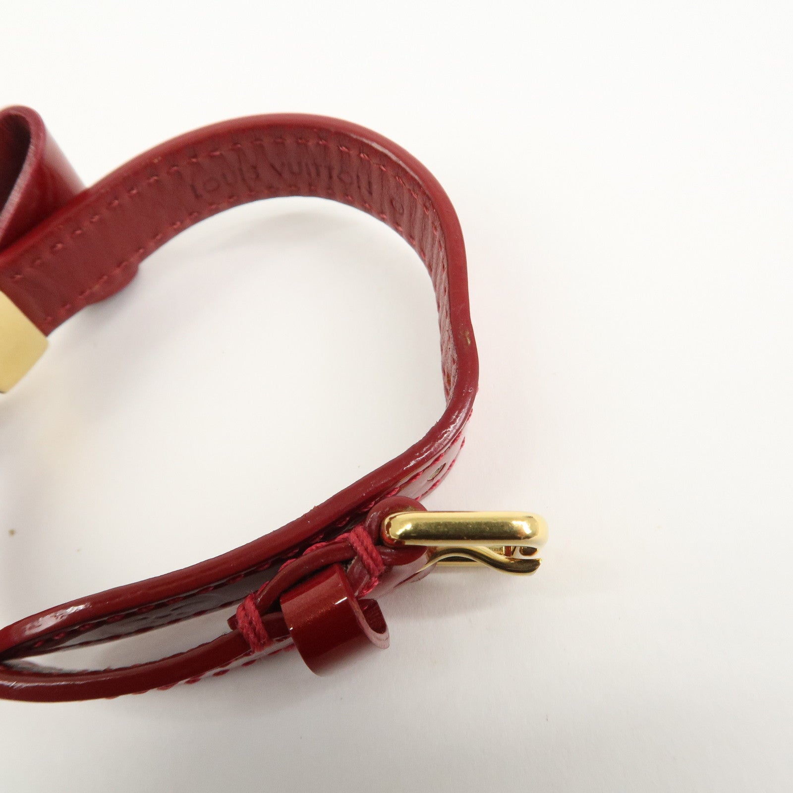 Louis Vuitton Monogram Vernis Bracelet Favorite Red M6618F