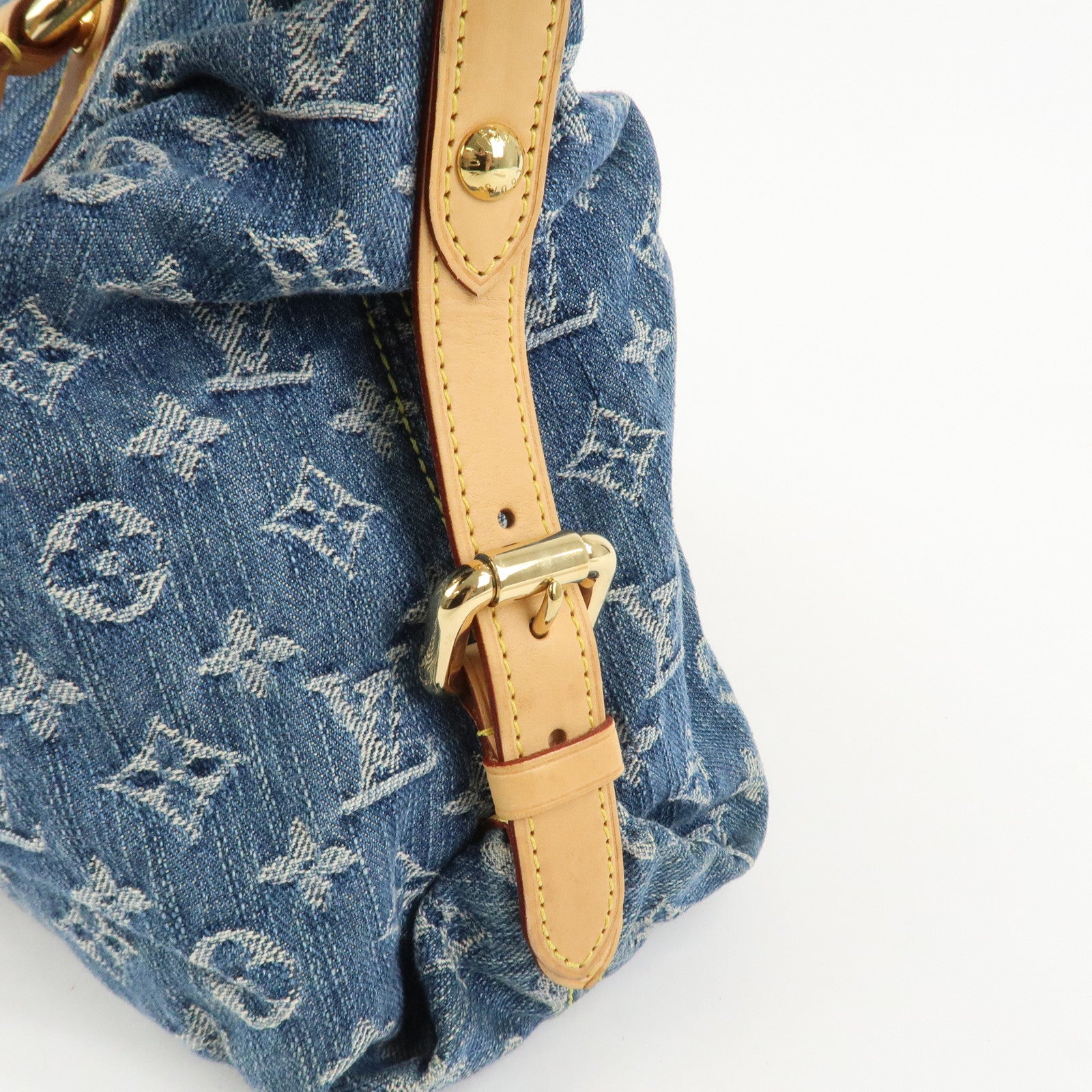 Louis Vuitton Monogram Denim Neo Cabby MM 2Way Bag Blue M95349