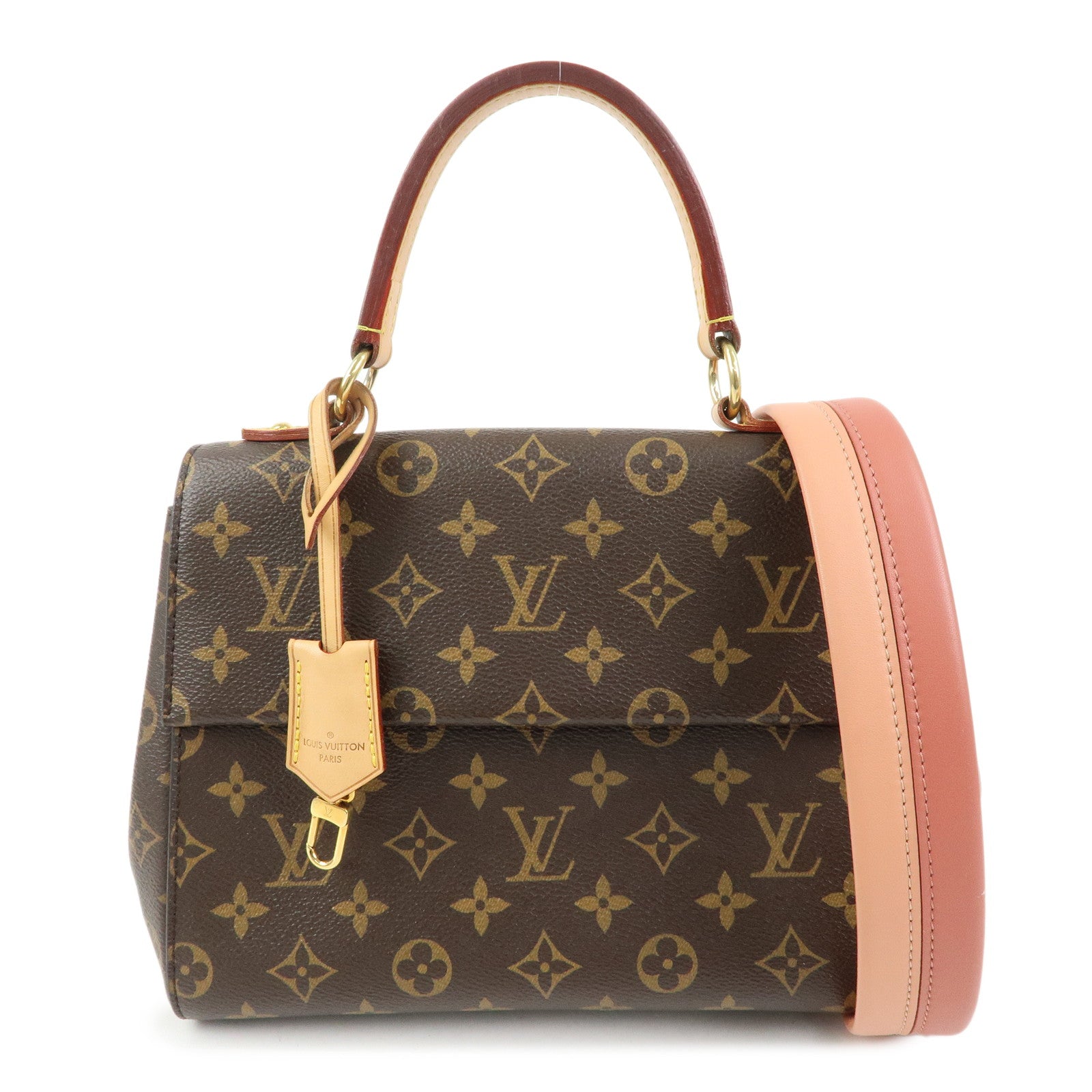 Louis Vuitton Monogram Cluny BB 2Way Shoulder Bag Vieux Rose M44267