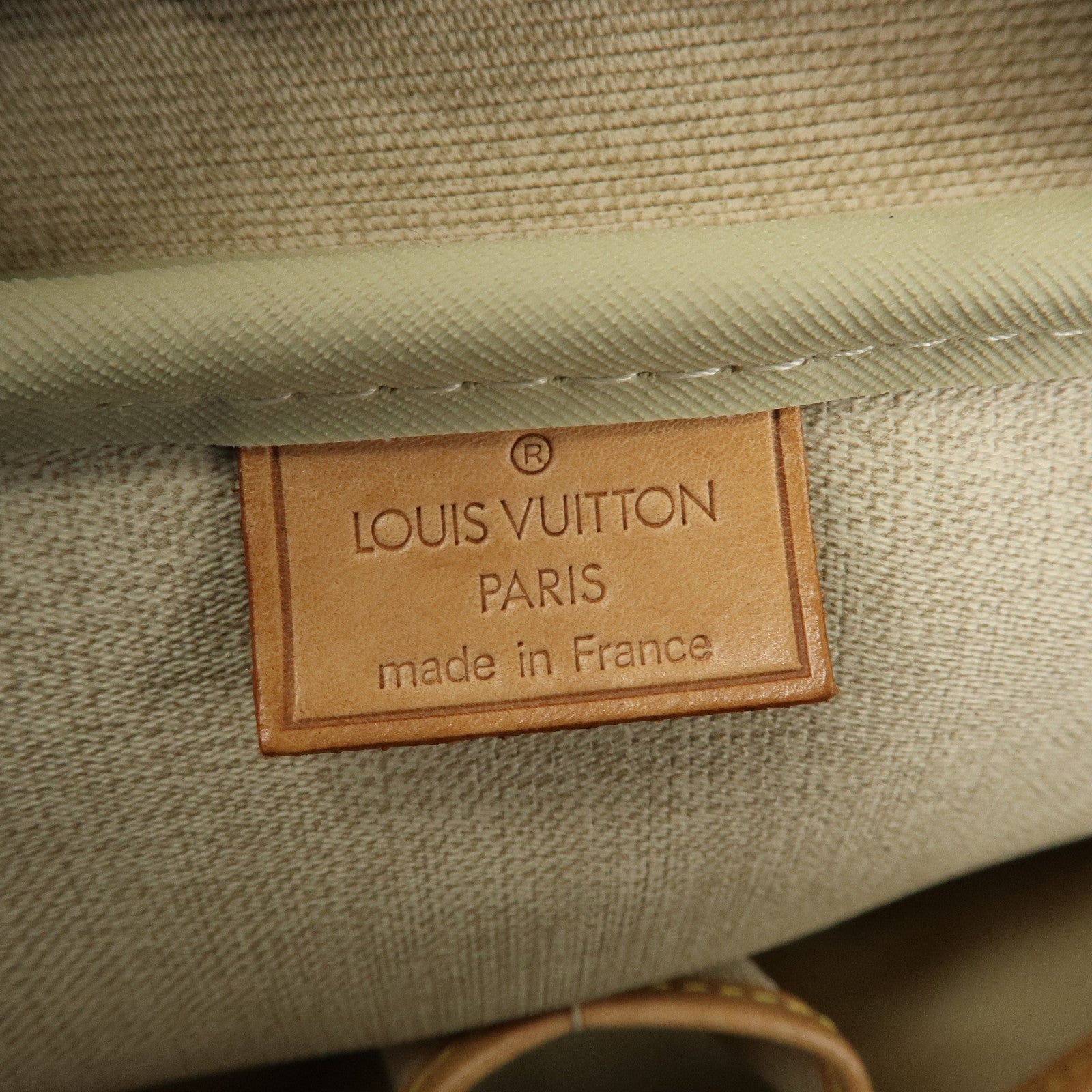 Louis Vuitton Leather Canvas Monogram Deauville Hand Bag M47270 Used