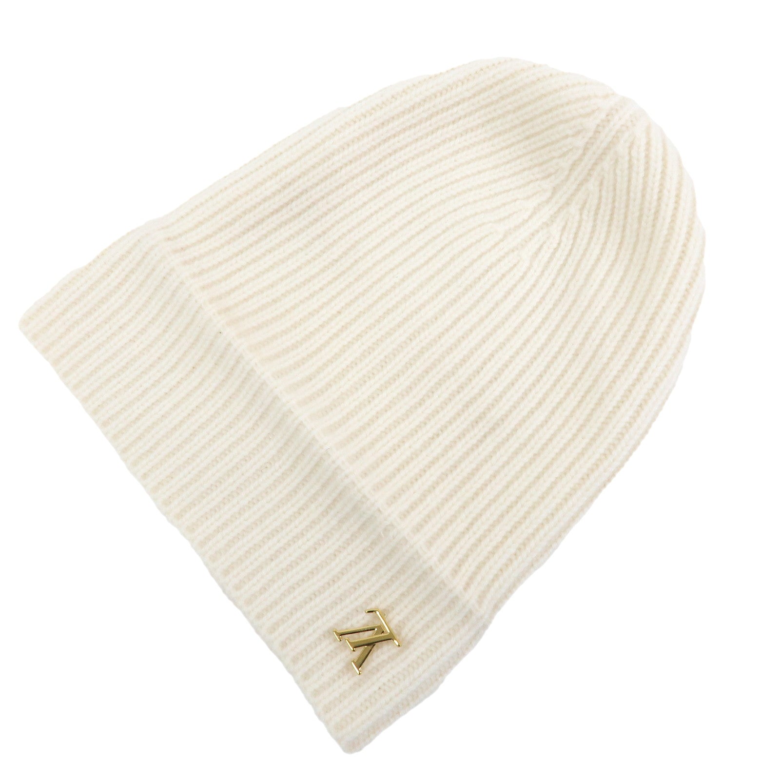 Louis Vuitton Cashmere 100% LV Spark Beanie Blanc M77882