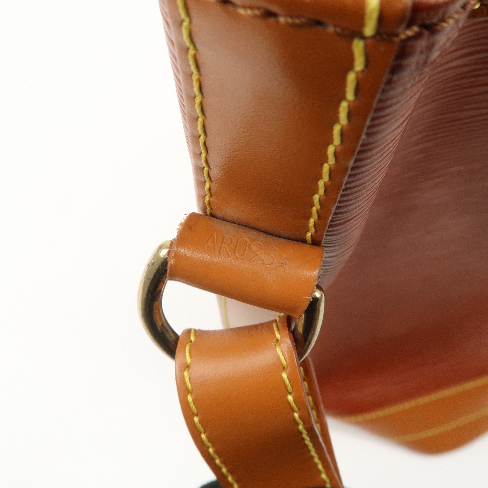 Louis Vuitton Epi Noe Shoulder Bag Zipang Gold Kenya Brown M44028