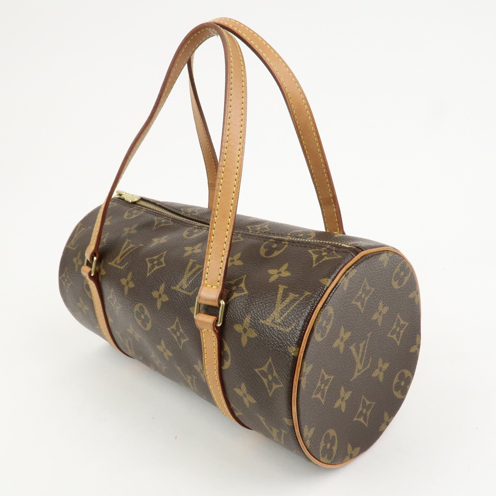 Louis Vuitton Monogram Papillon 26 Hand Bag New Style Brown M51386