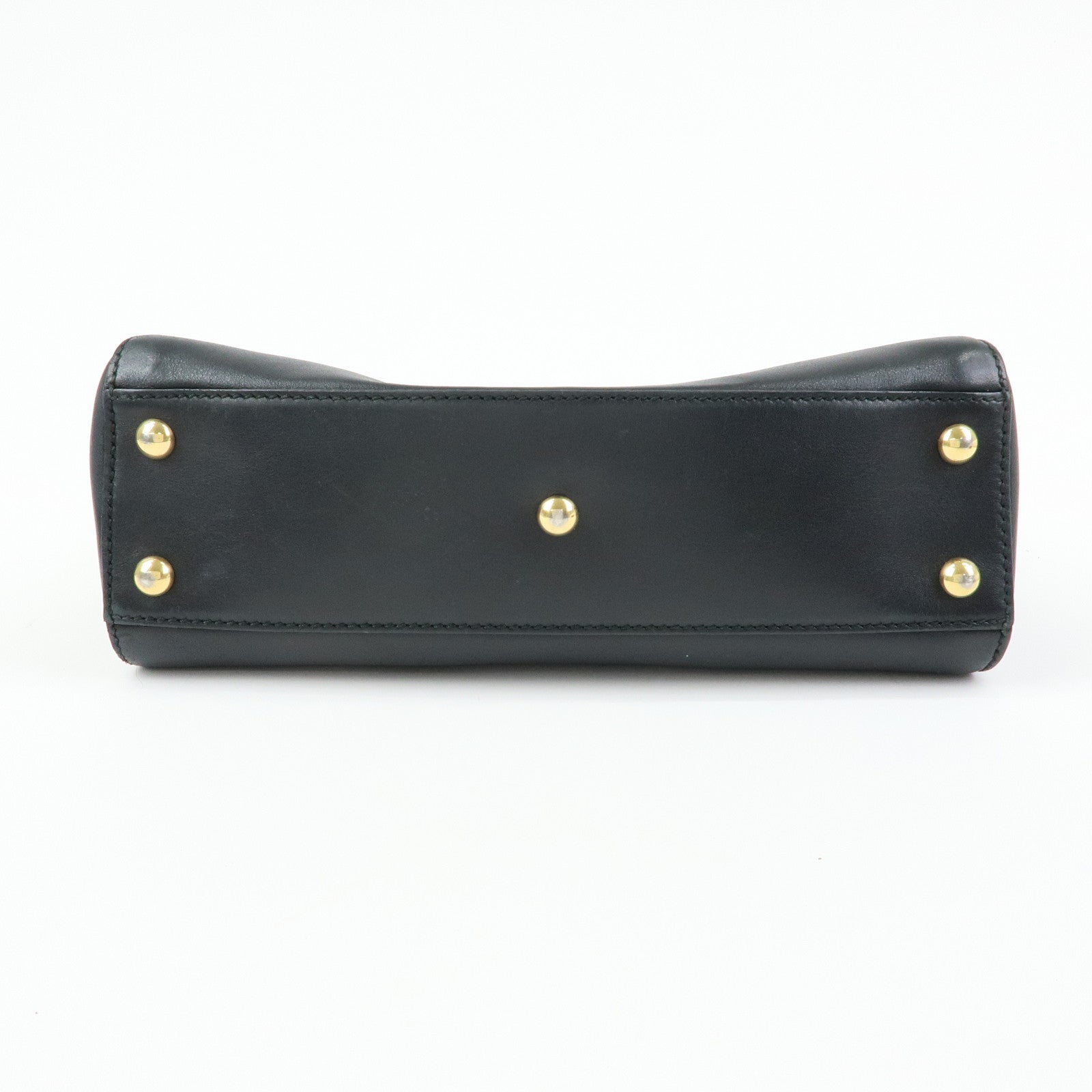 GUCCI Sylvie Sherry Canvas Leather 2Way Shoulder Bag Black 460331