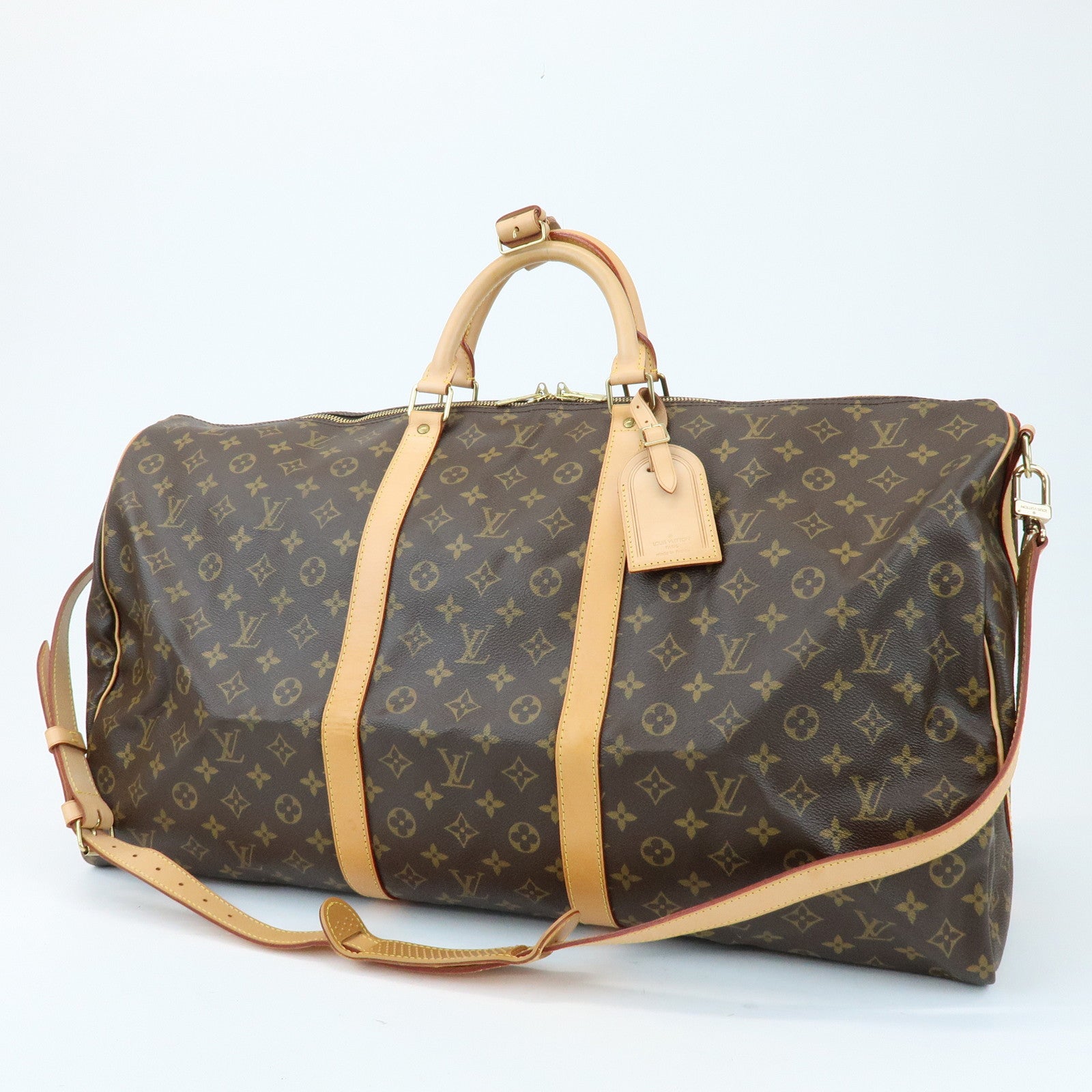Louis Vuitton Monogram Keep All Bandouliere 60 Boston Bag M41412