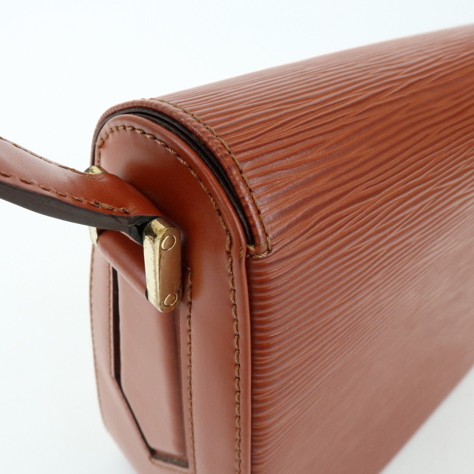 Louis Vuitton Epi Leather Buci Shoulder Bag Kenya Brown M52203