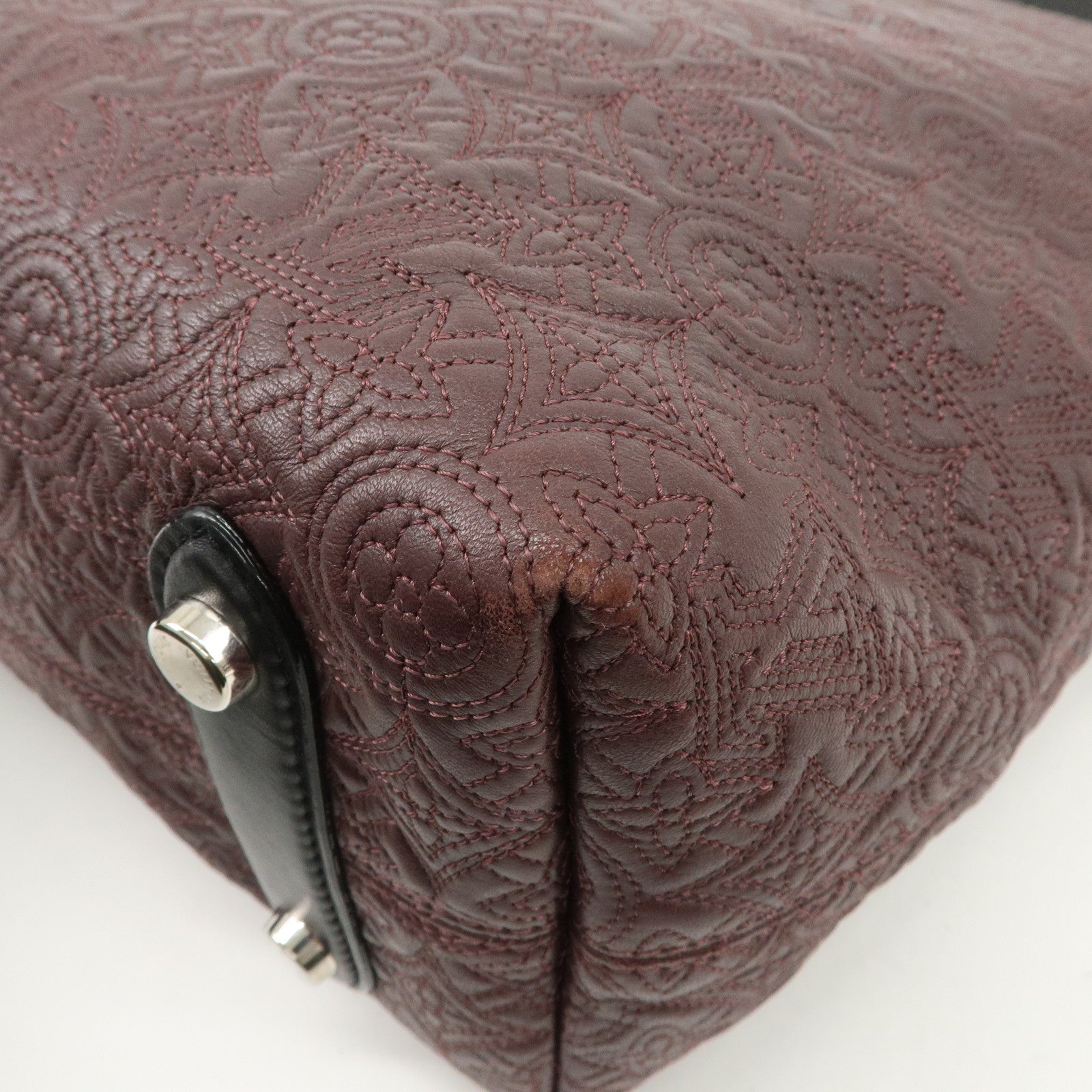 Louis Vuitton Monogram Antia Hobo PM Shoulder Bag Bordeaux M93834 Used