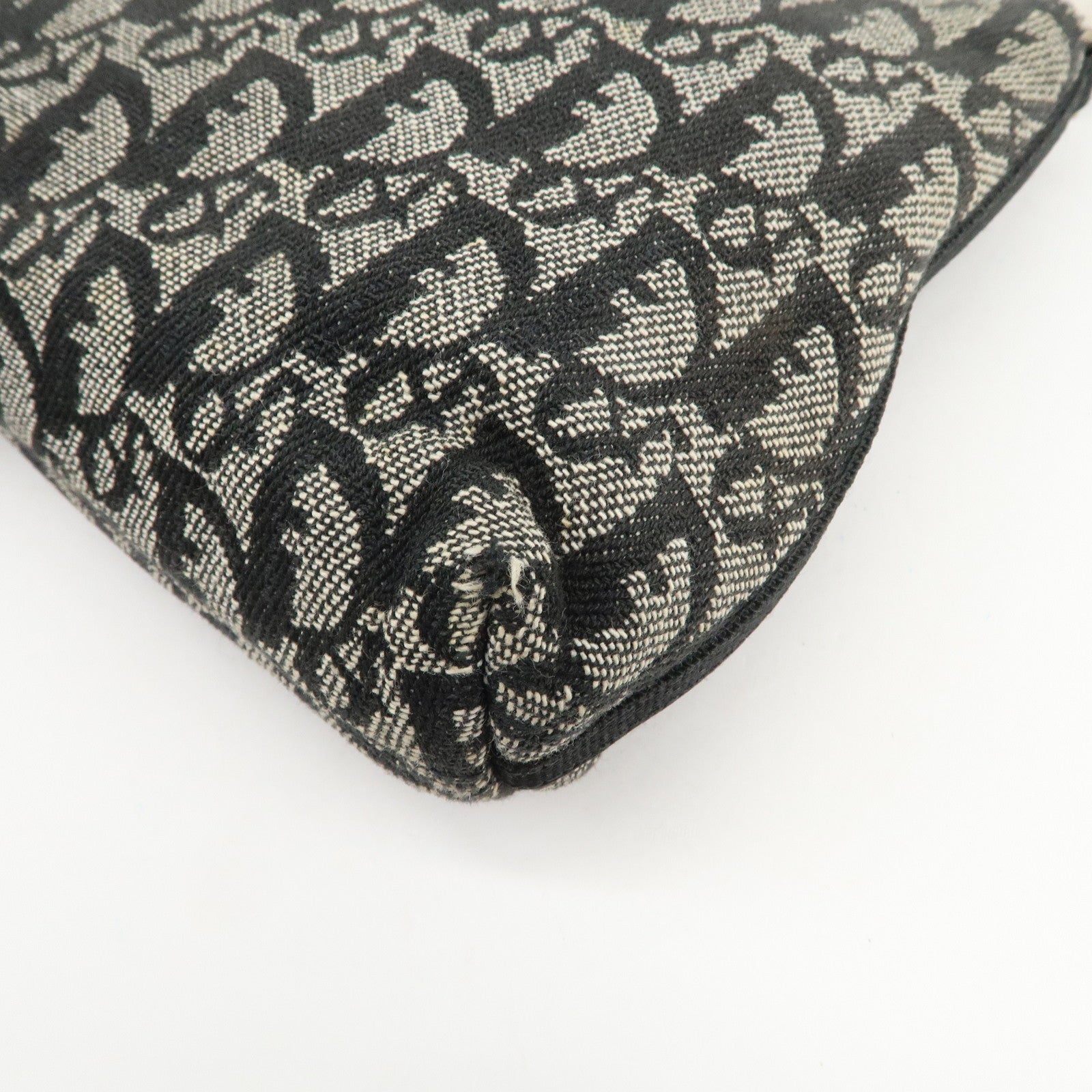 Christian Dior Trotter Jacquard Canvas Nylon Hand Bag Shoulder Bag