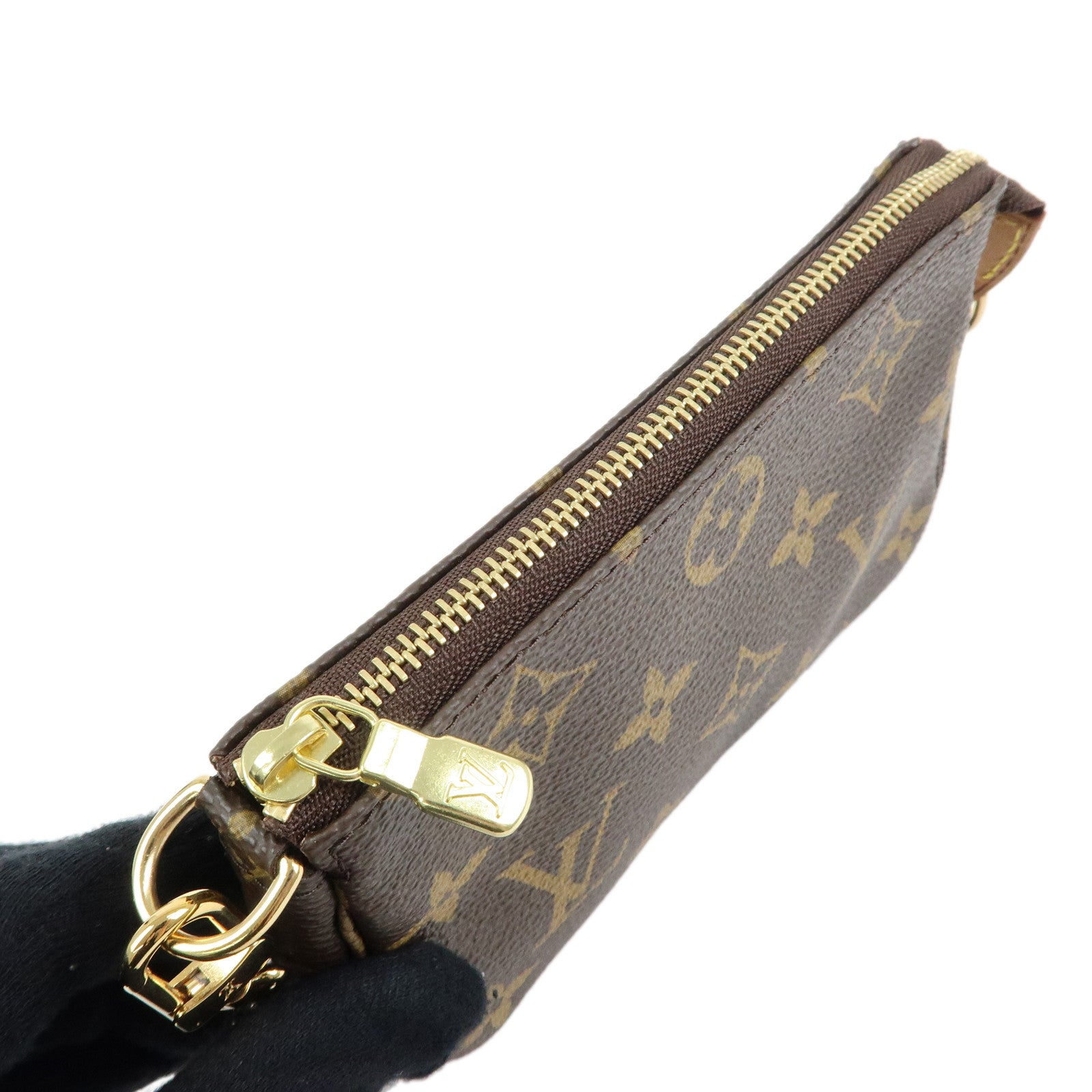 Louis Vuitton Monogram Mini Pochette Accessoires Hand Bag M58009